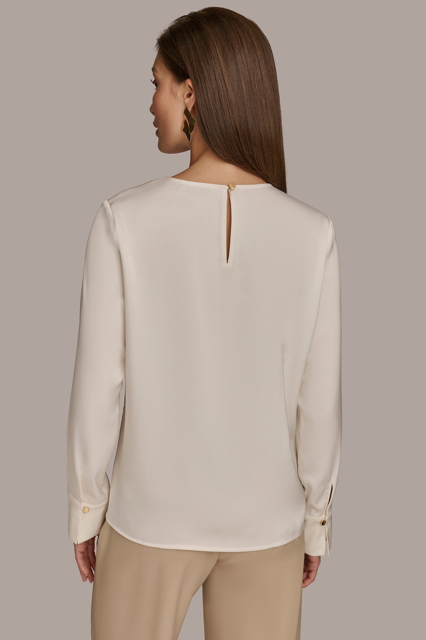 EMBELLISHED KEYHOLE BLOUSE | View 2 | SALE