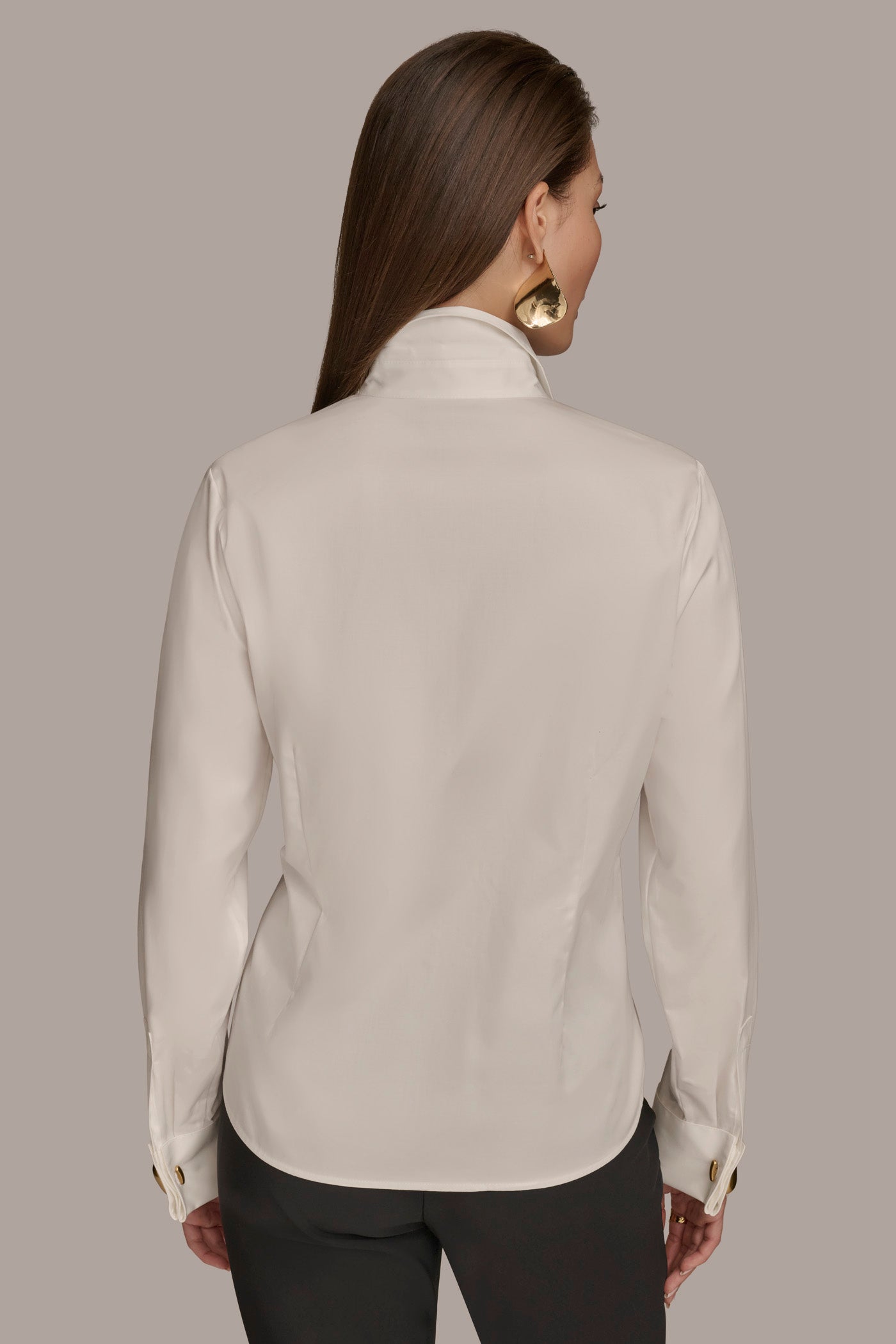 BUTTON UP WITH CUFF HARDWARE TOP | View 2 | Clothing