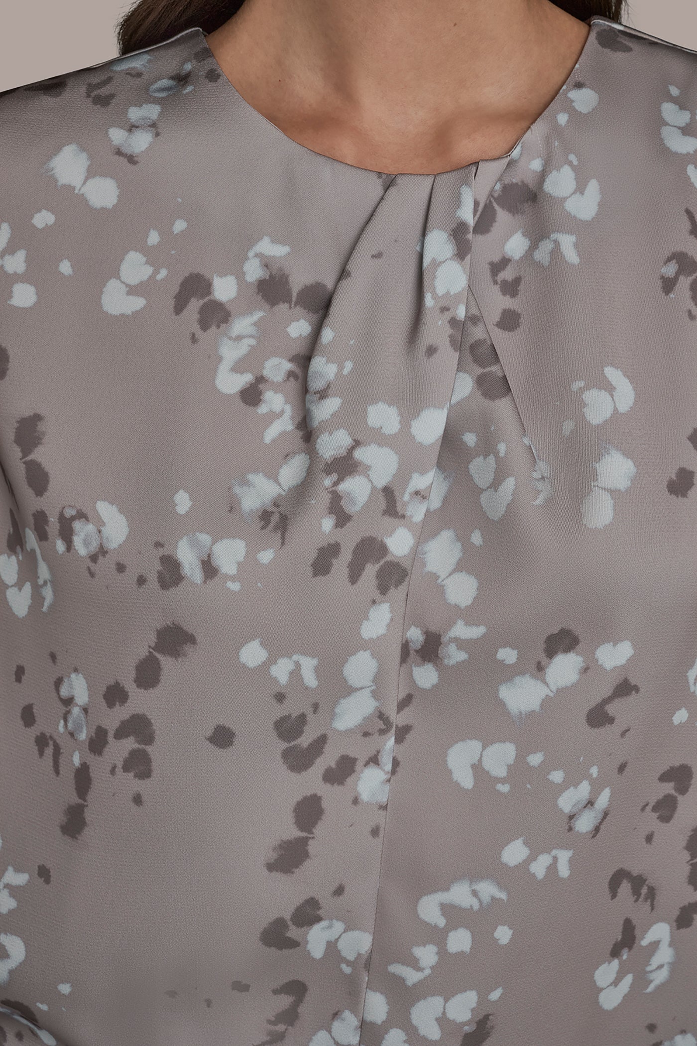 PRINT CAP-SLEEVE TOP VIEW 5 | Clothing