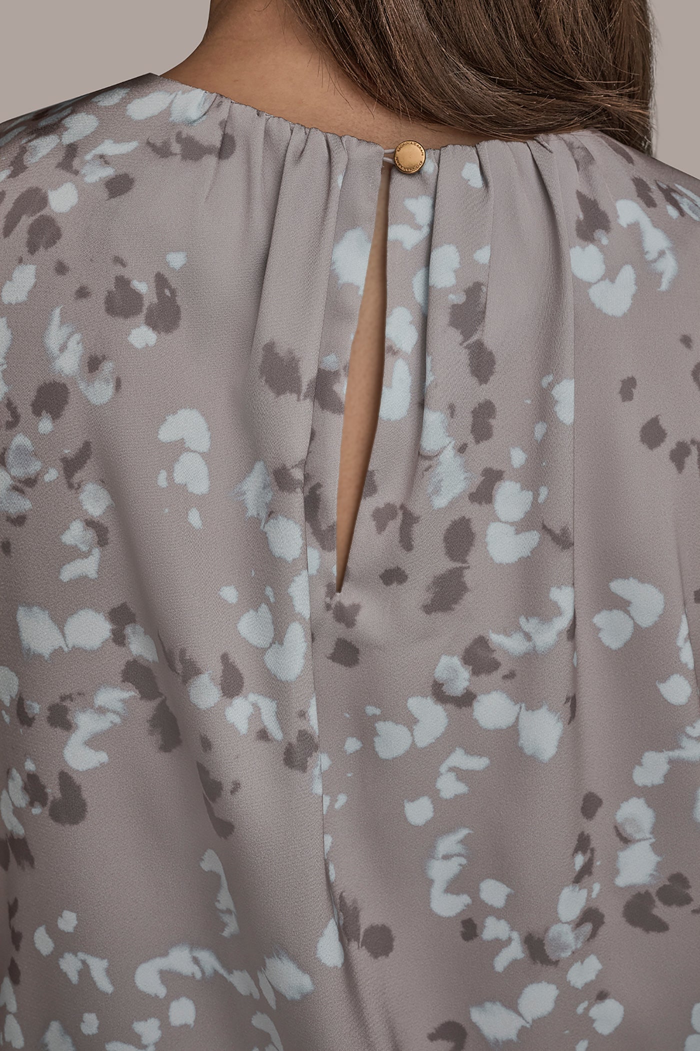 PRINT CAP-SLEEVE TOP VIEW 6 | Clothing