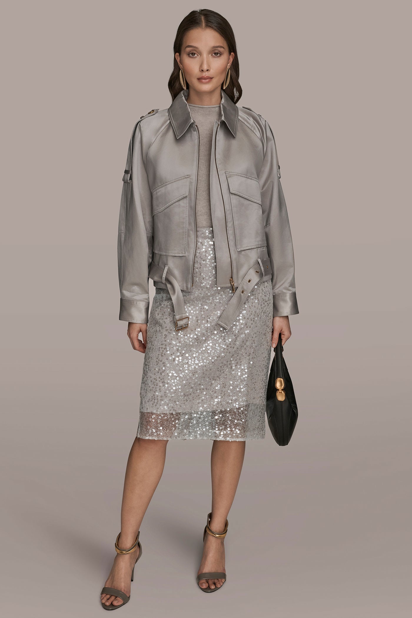 ZIP FRONT JACKET WITH POCKETS VIEW 4 | Coats & Jackets