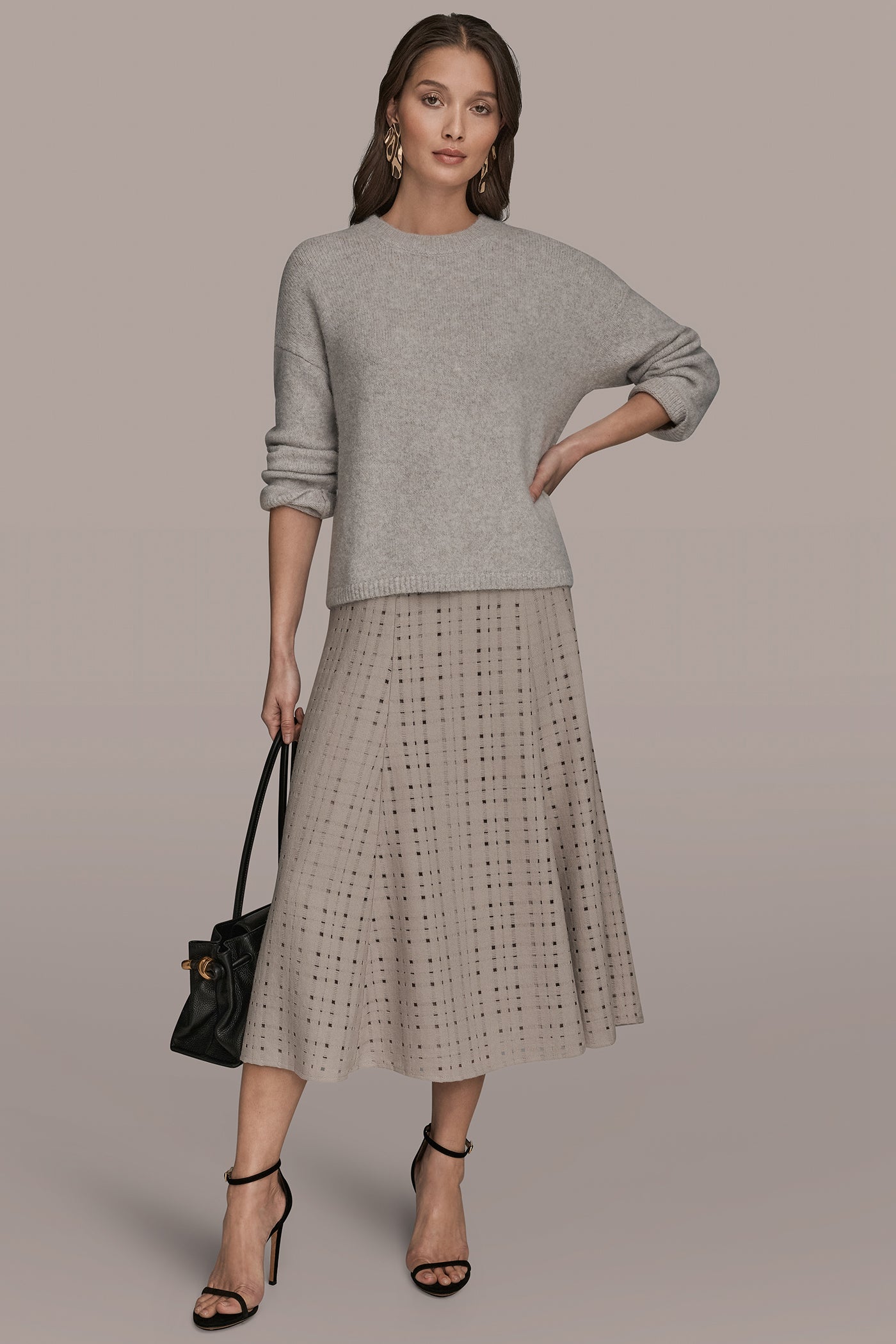 LONG SLEEVE CREW NECK SWEATER VIEW 7 | Holiday Collection