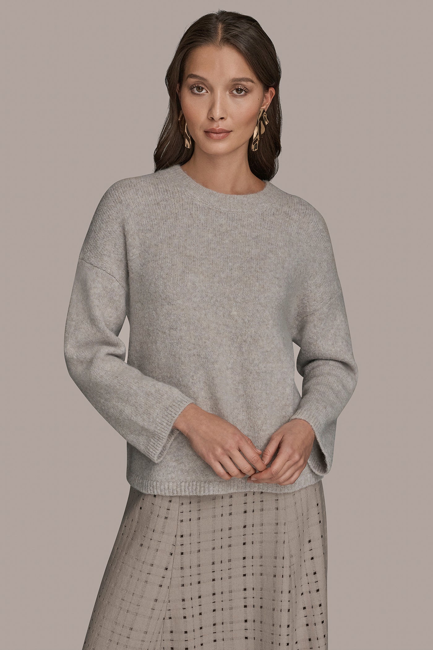 LONG SLEEVE CREW NECK SWEATER | View 1 | Holiday Collection