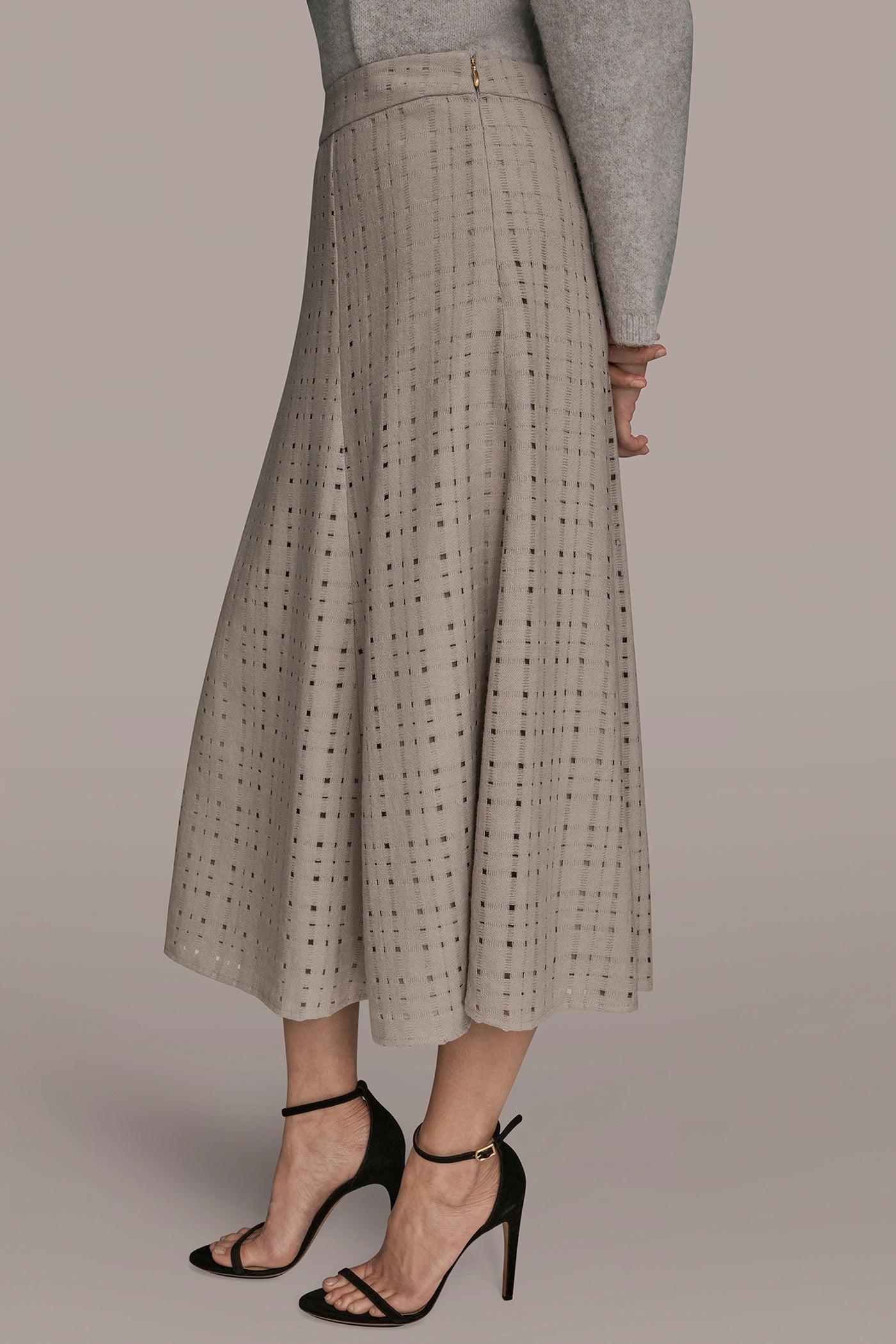 PERFORATED A-LINE SKRT VIEW 3 | Holiday Collection