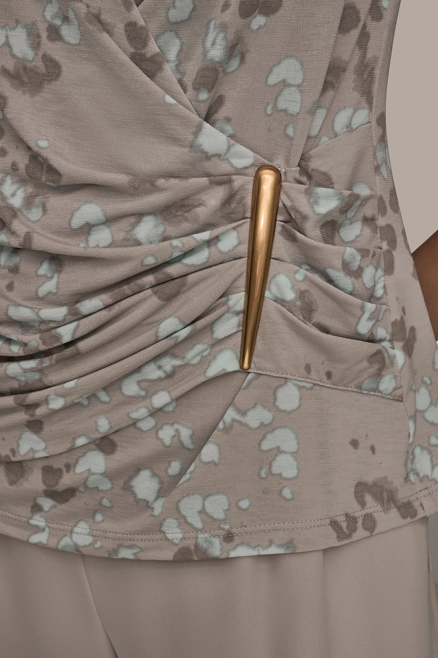 COWL-NECK KNIT WRAP TOP VIEW 5 | New Arrivals