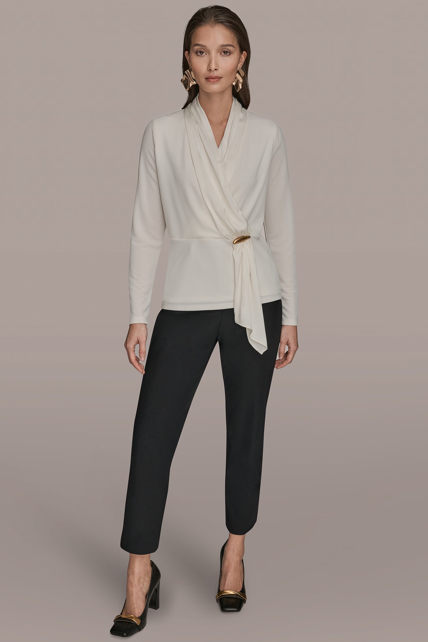 SHAWL NECK BLOUSE VIEW 7 | Suits and Separates