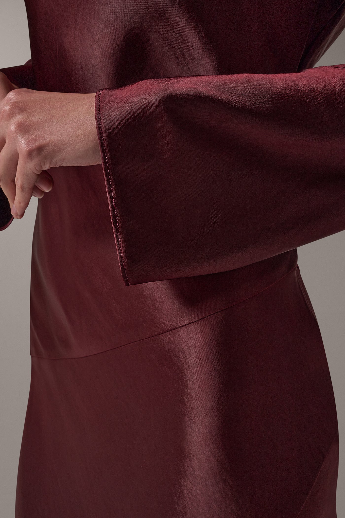 COWL NECK MIDI DRESS VIEW 6