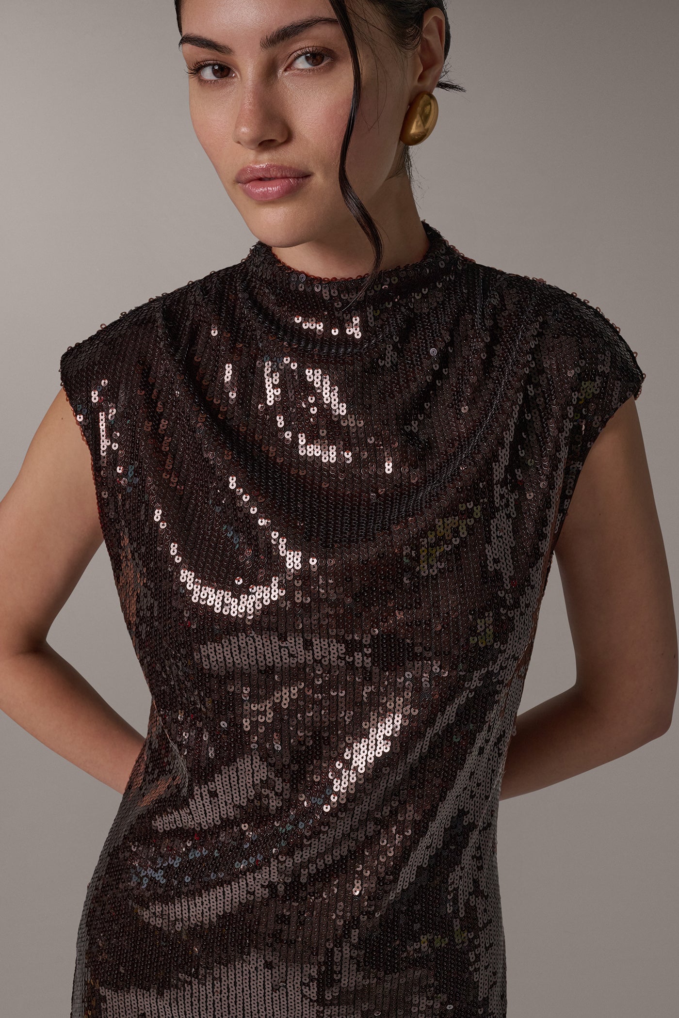 SEQUIN MIDI DRESS VIEW 7