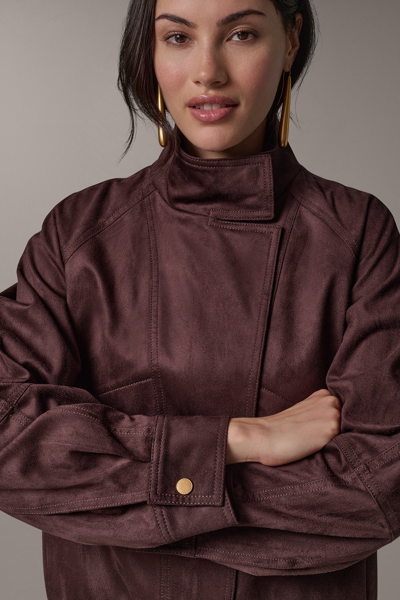 STAND COLLAR JACKET VIEW 3