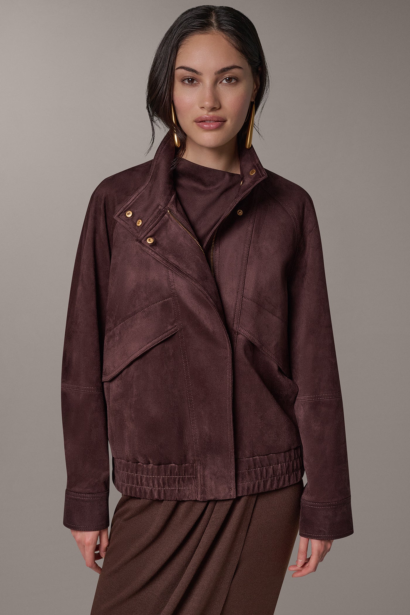 STAND COLLAR JACKET VIEW 1