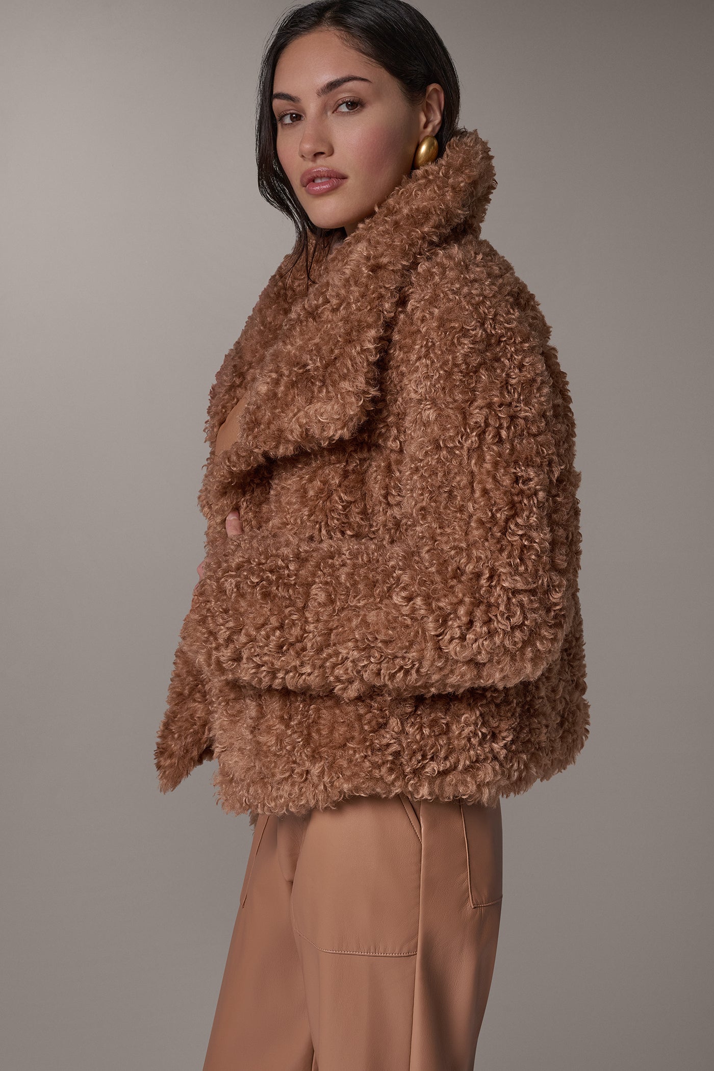 FAUX SHEARLING JACKET VIEW 5