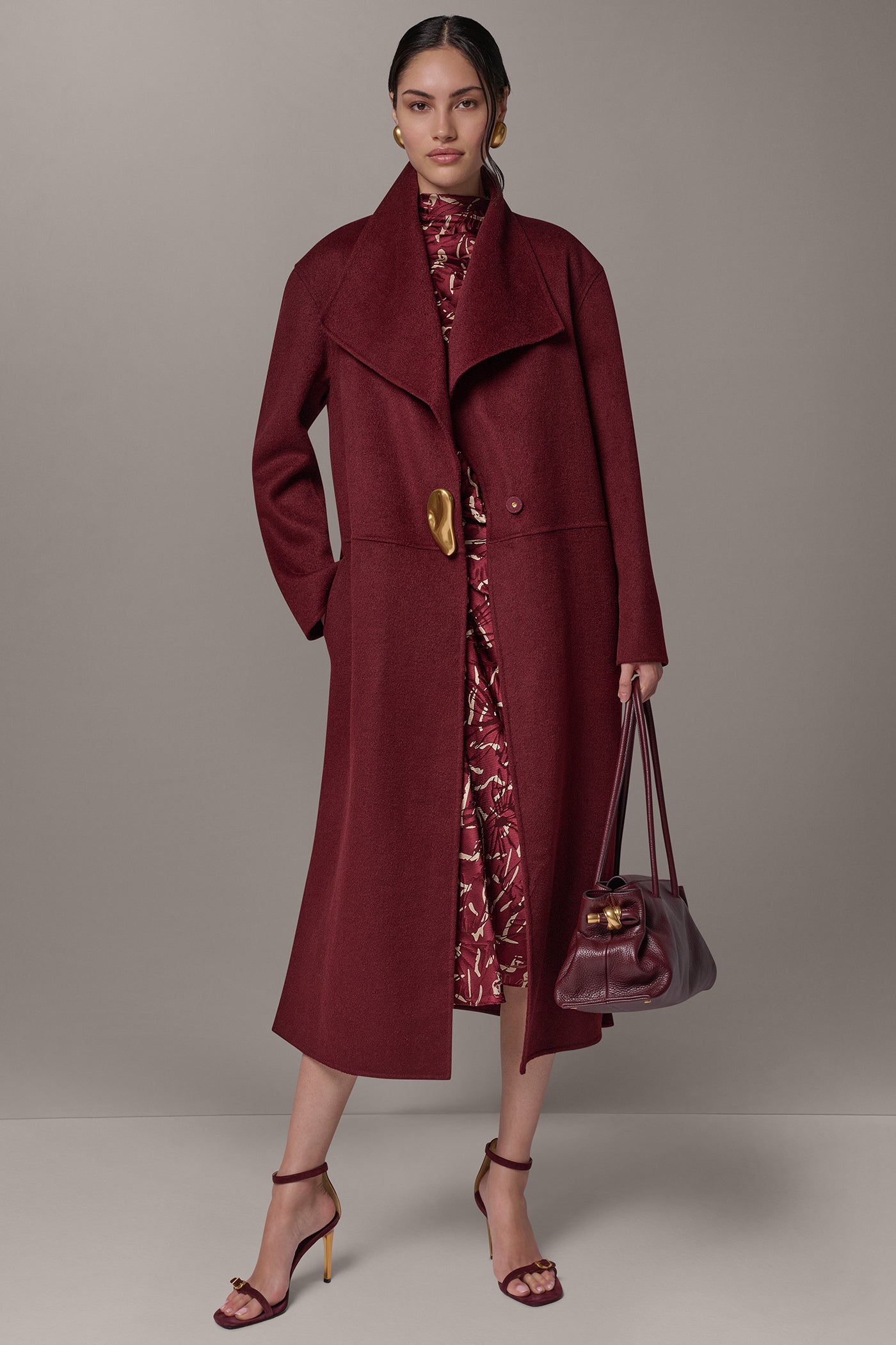 WOOL BLEND LONG COAT VIEW 1