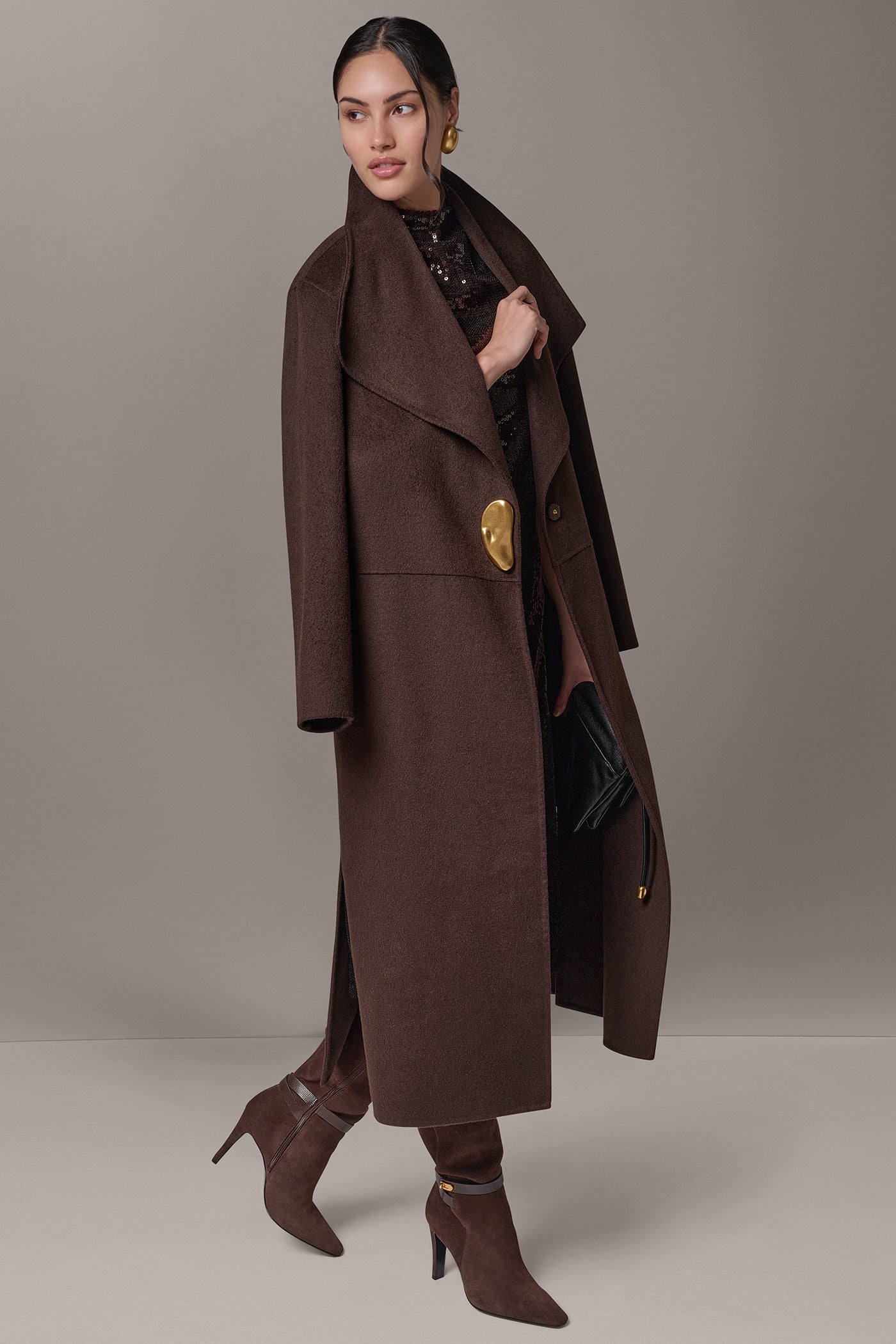 WOOL BLEND LONG COAT VIEW 10