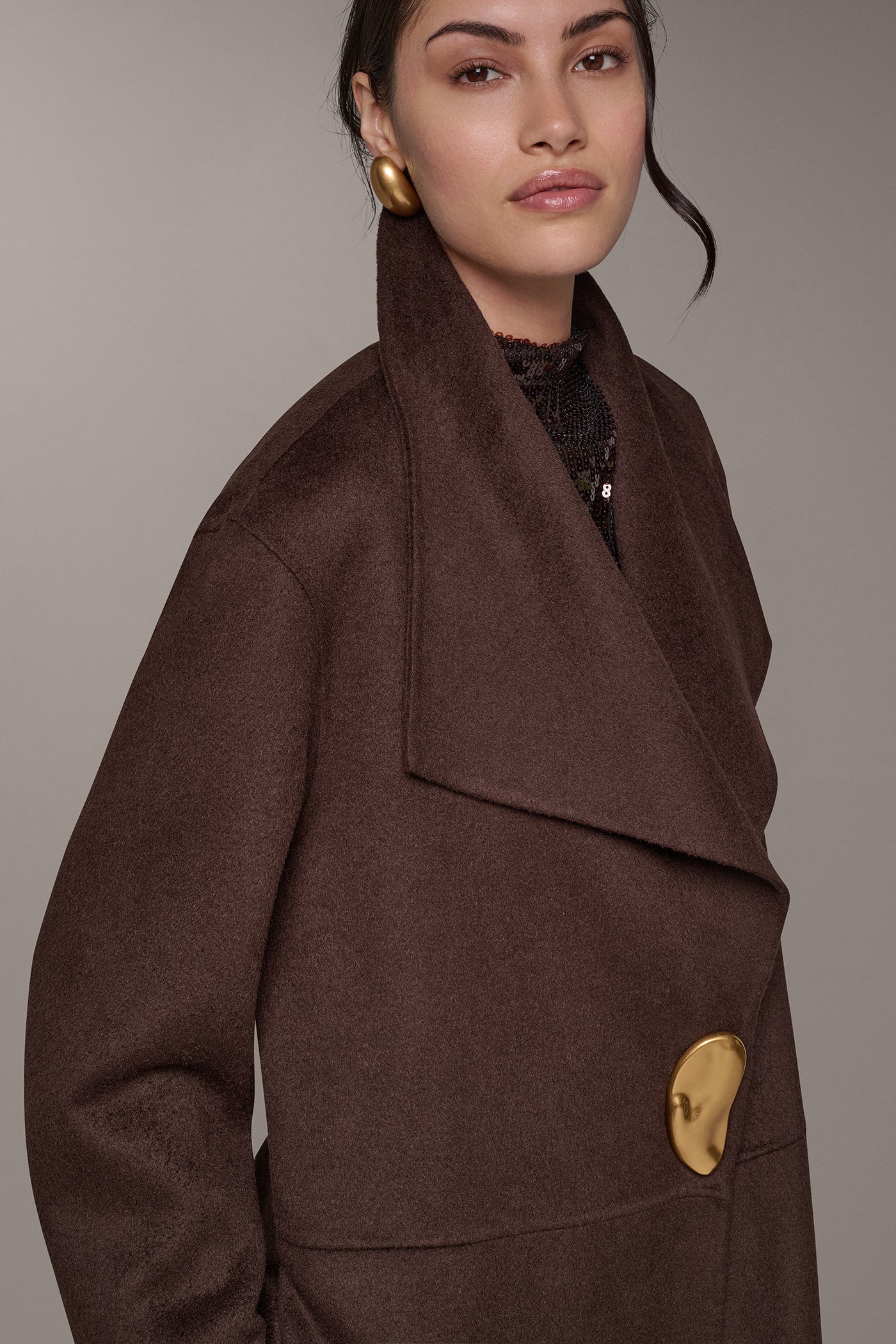 WOOL BLEND LONG COAT VIEW 3
