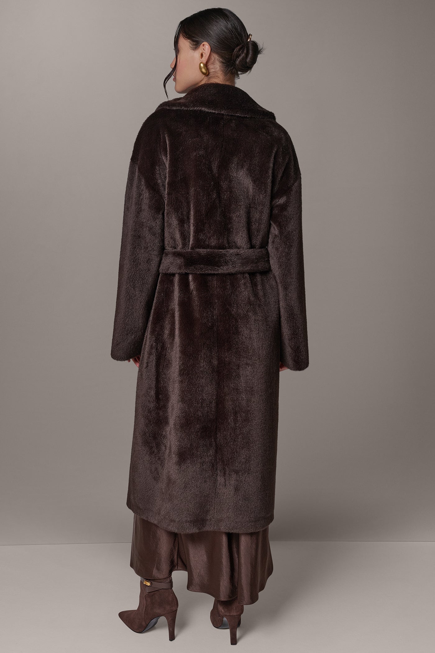 FAUX FUR LONG COAT VIEW 4