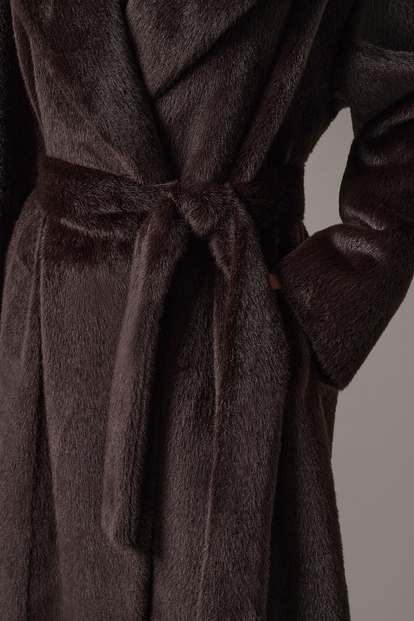 FAUX FUR LONG COAT VIEW 7