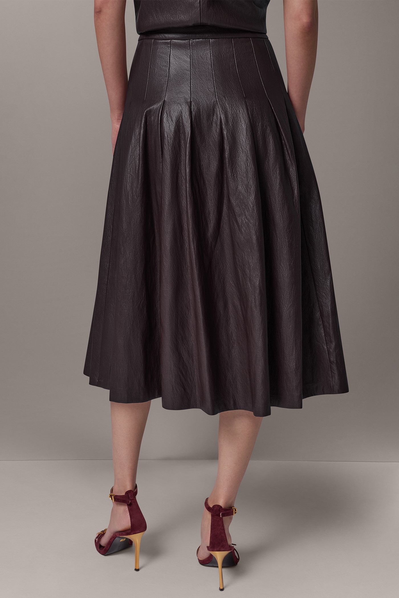 PLEATED MIDI SKIRT VIEW 3