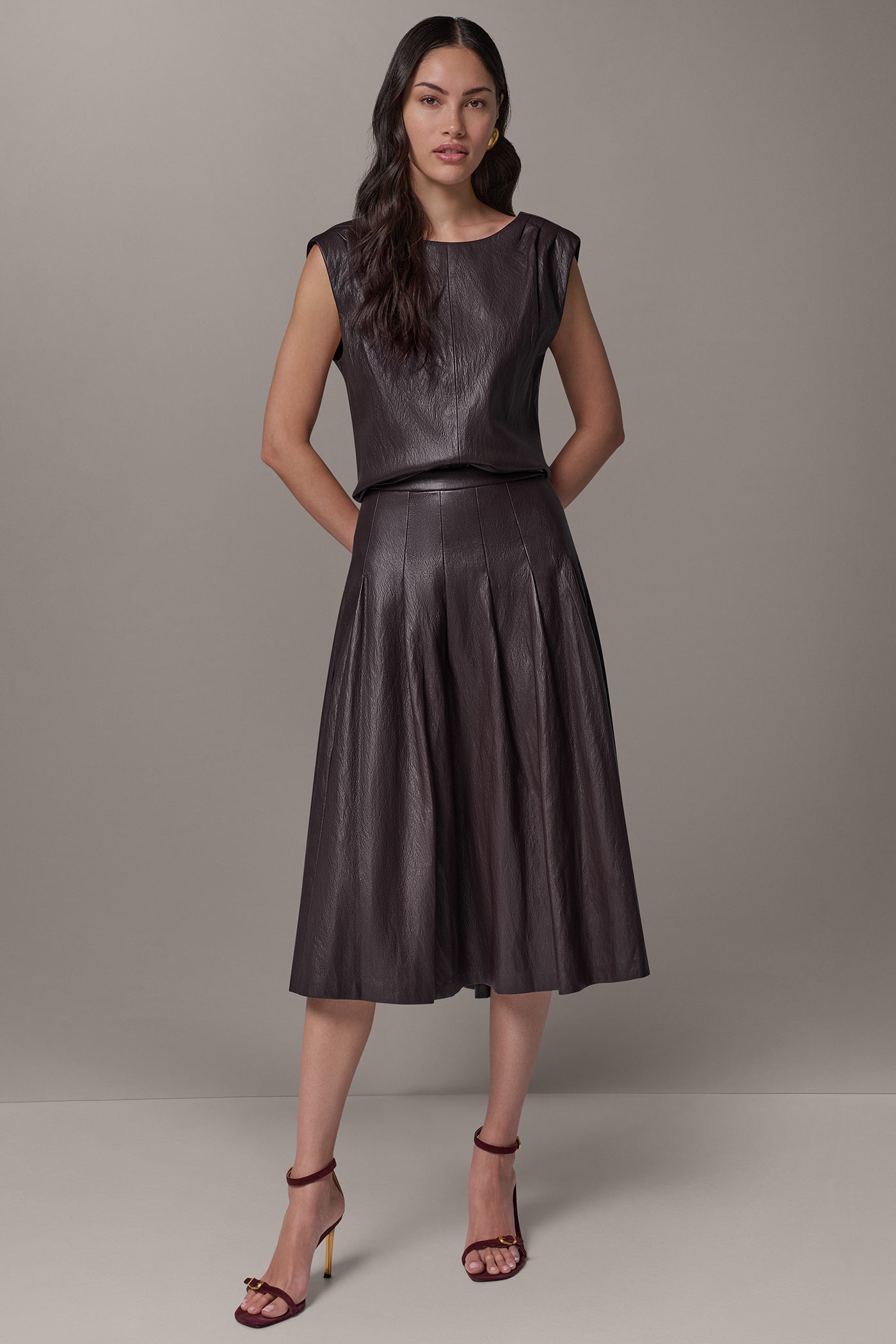 PLEATED MIDI SKIRT VIEW 6