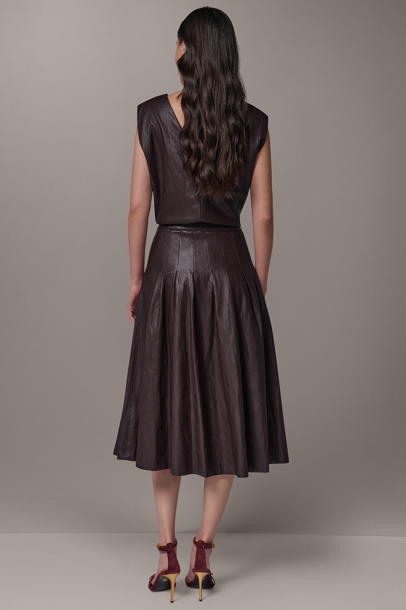 PLEATED MIDI SKIRT VIEW 7