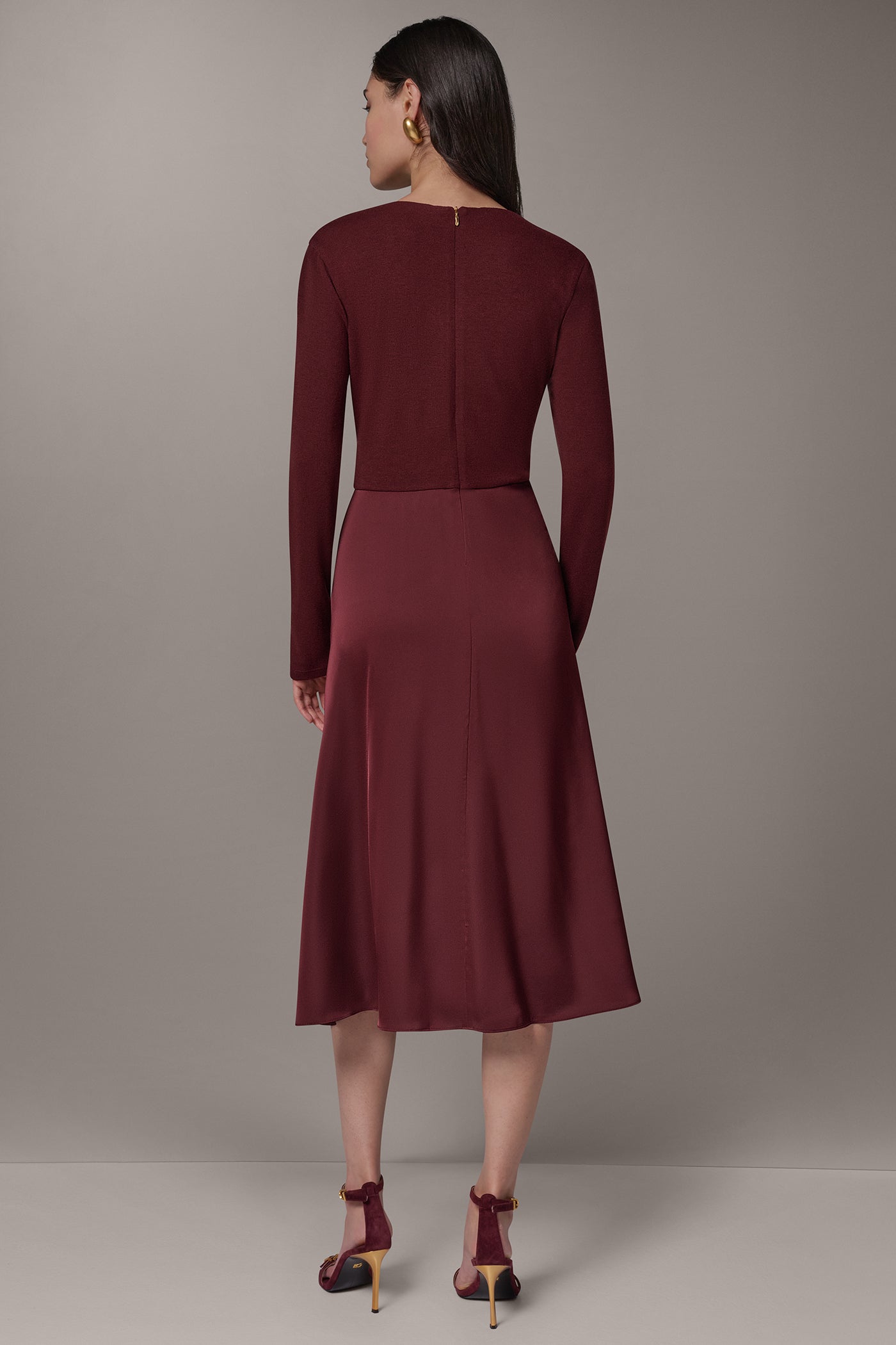 FIT-AND-FLARE MIDI DRESS VIEW 3