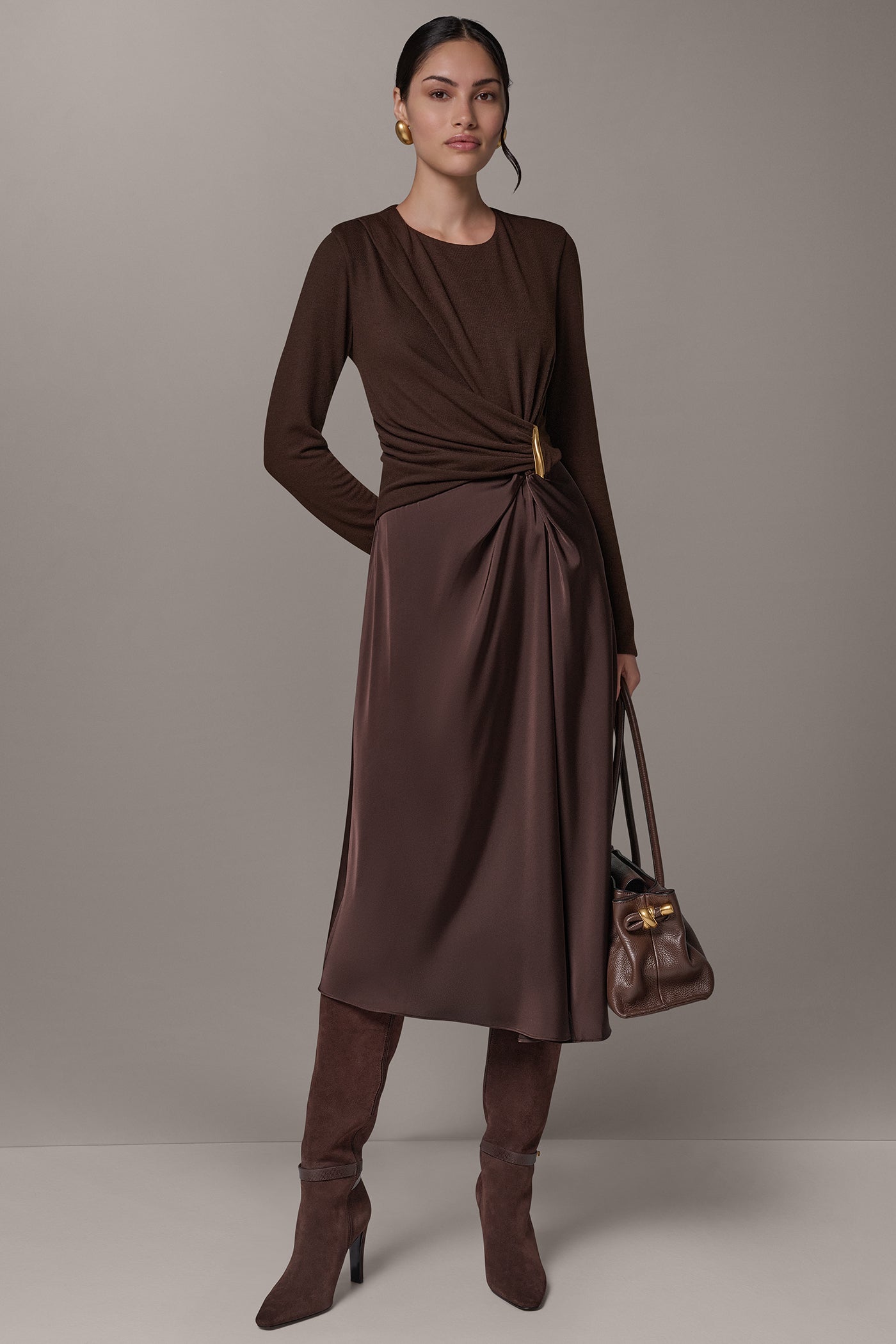 FIT-AND-FLARE MIDI DRESS VIEW 7