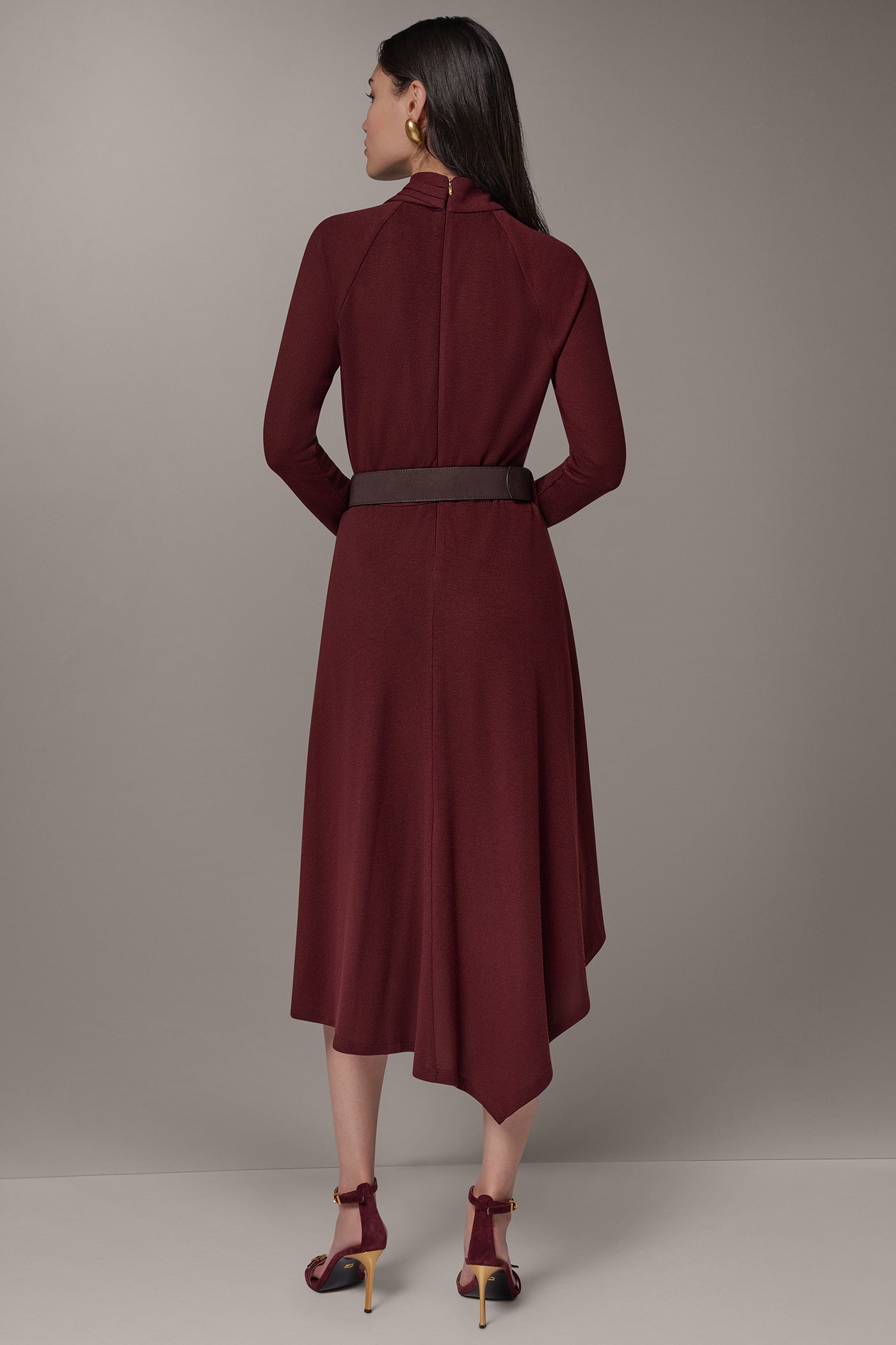 ANGLE HEM MIDI DRESS VIEW 3