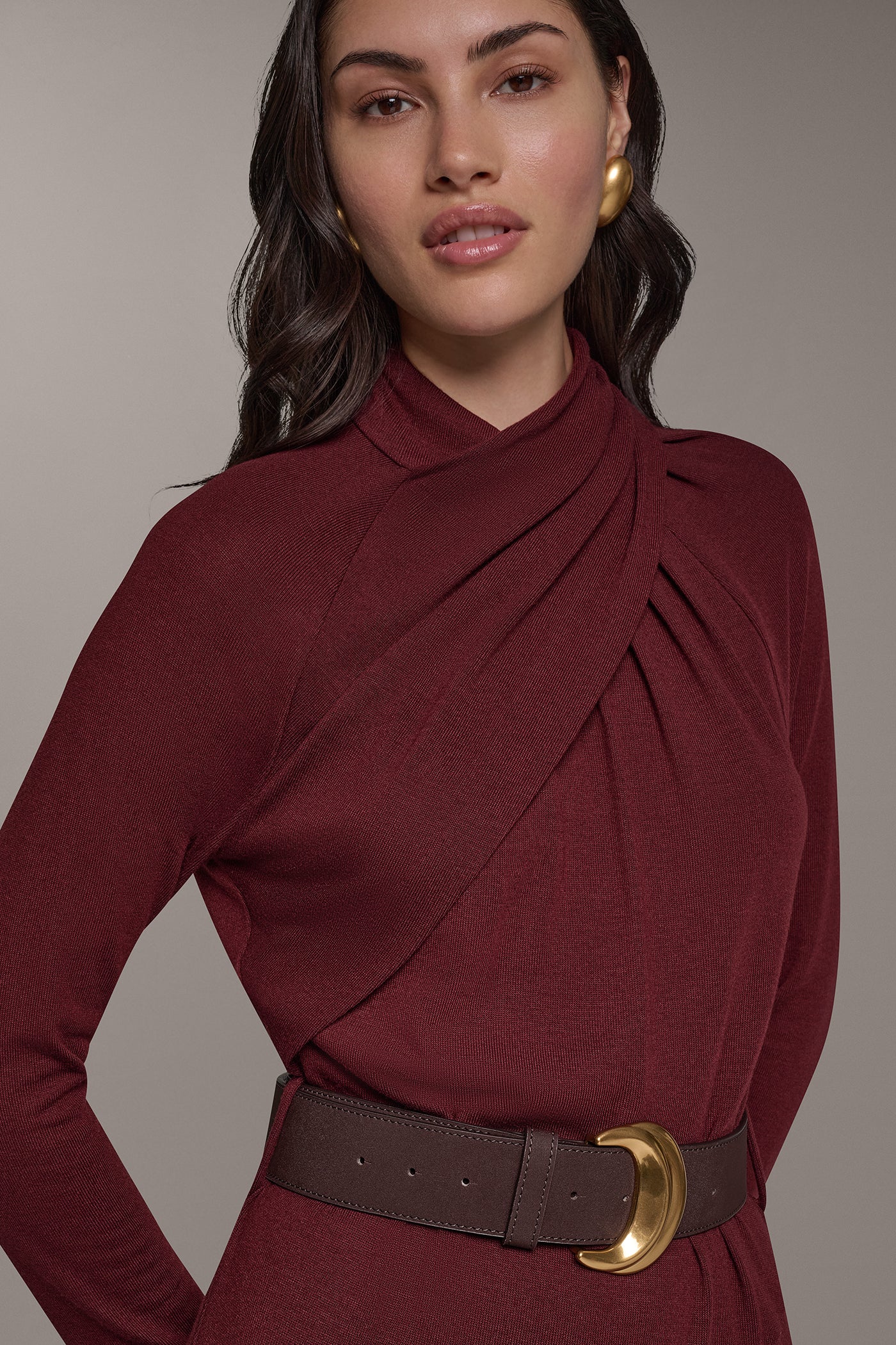 ANGLE HEM MIDI DRESS (alternate view)
