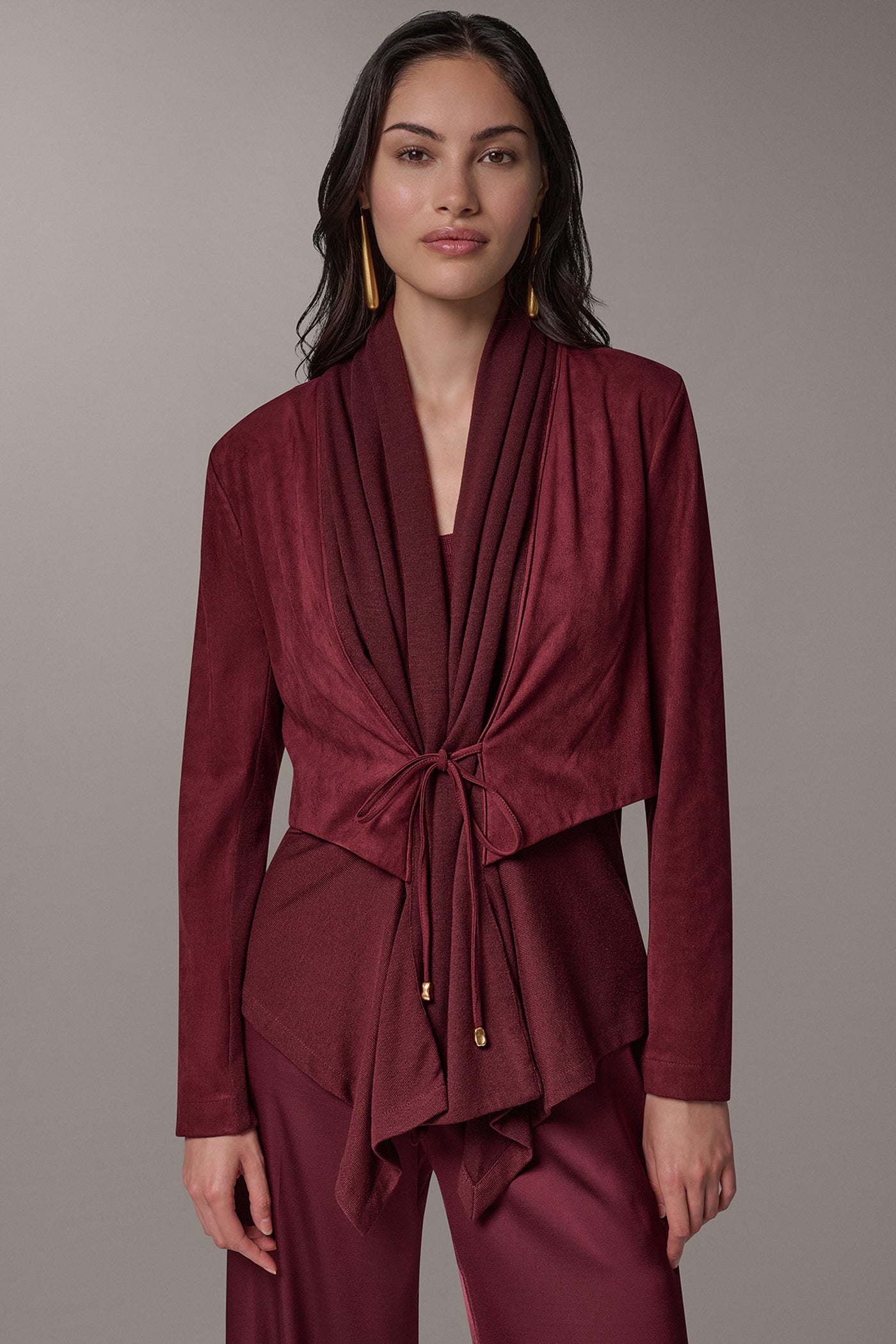 OPEN FRONT MIXED MEDIA JACKET VIEW 1