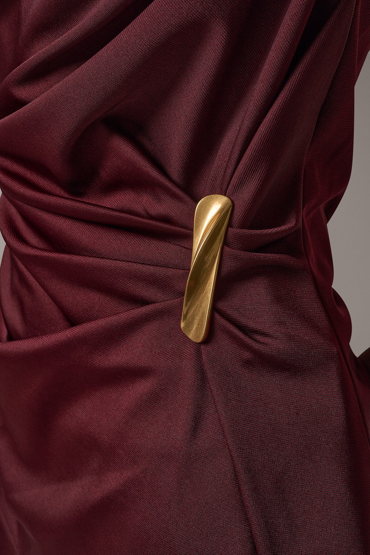 ASYMMETRIC MIXED MEDIA BLOUSE VIEW 5