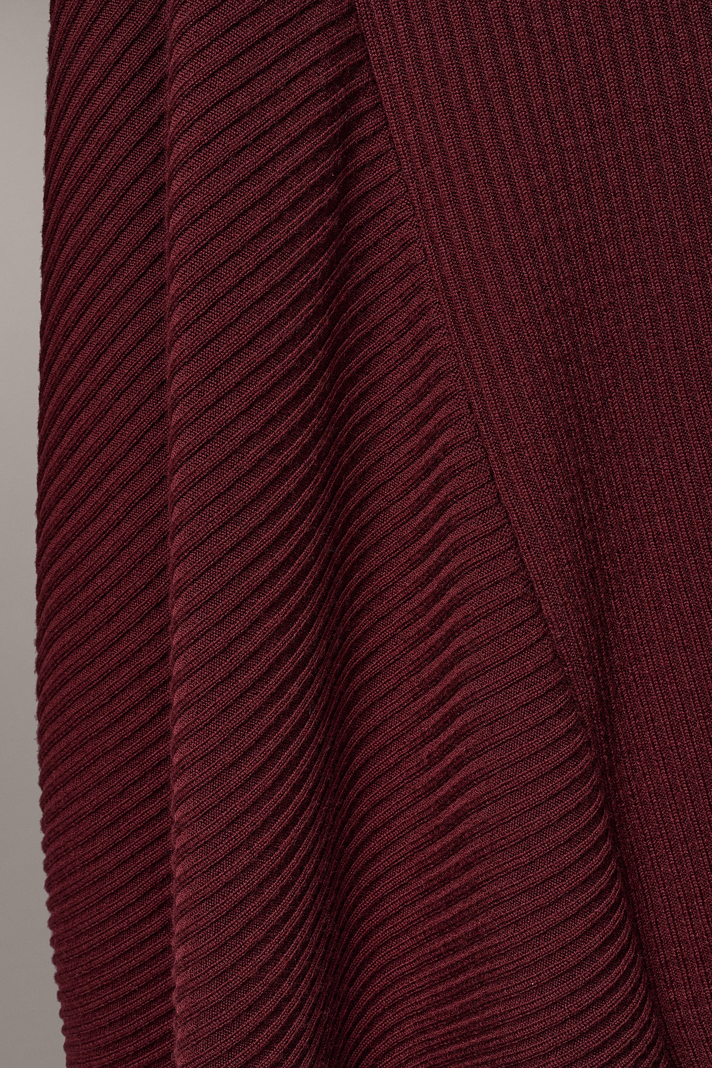 RIB WOOL ASYMMETRIC MIDI SKIRT VIEW 5
