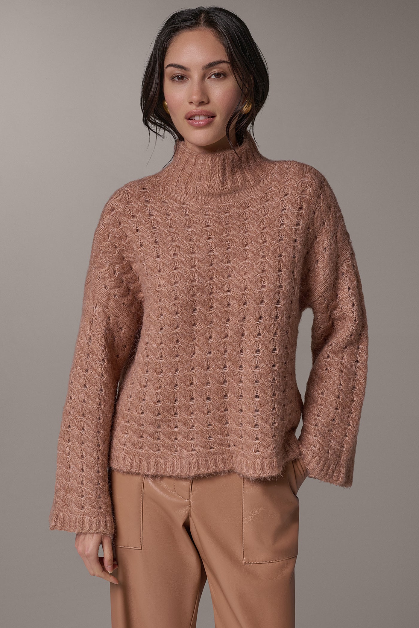 BASKET WEAVE SWEATER VIEW 1