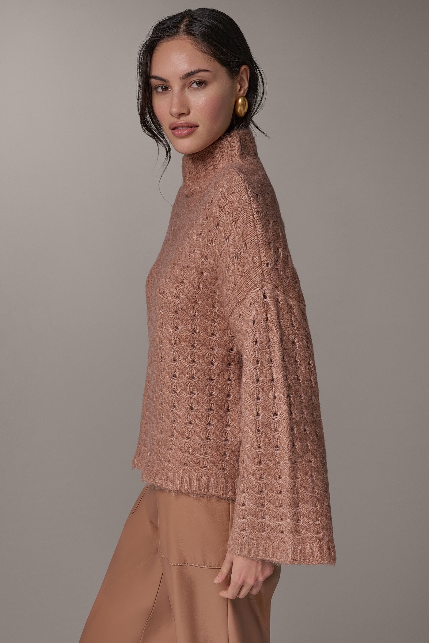 BASKET WEAVE SWEATER VIEW 3