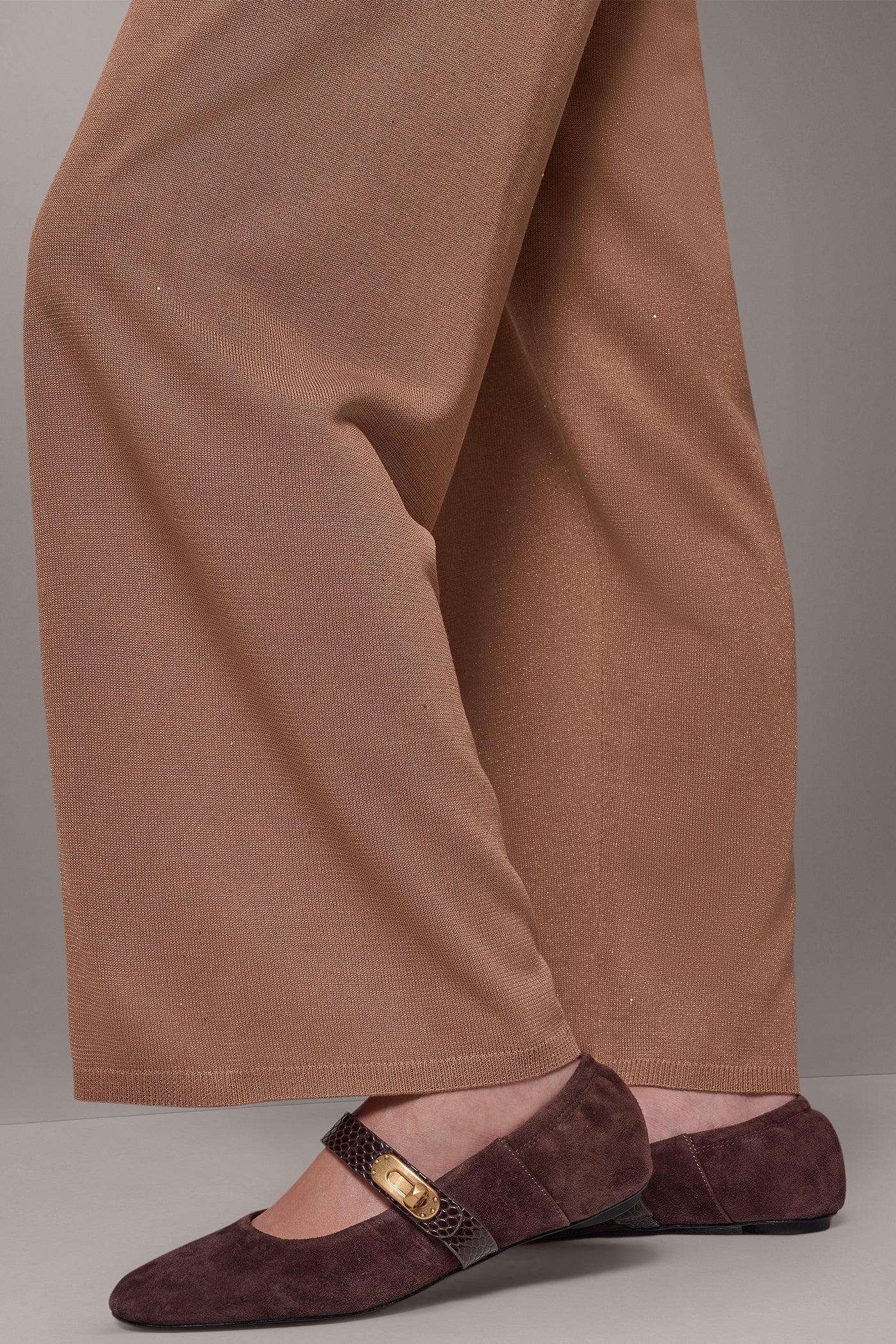 HIGH RISE SEQUIN WIDE LEG SWEATER PANT VIEW 5