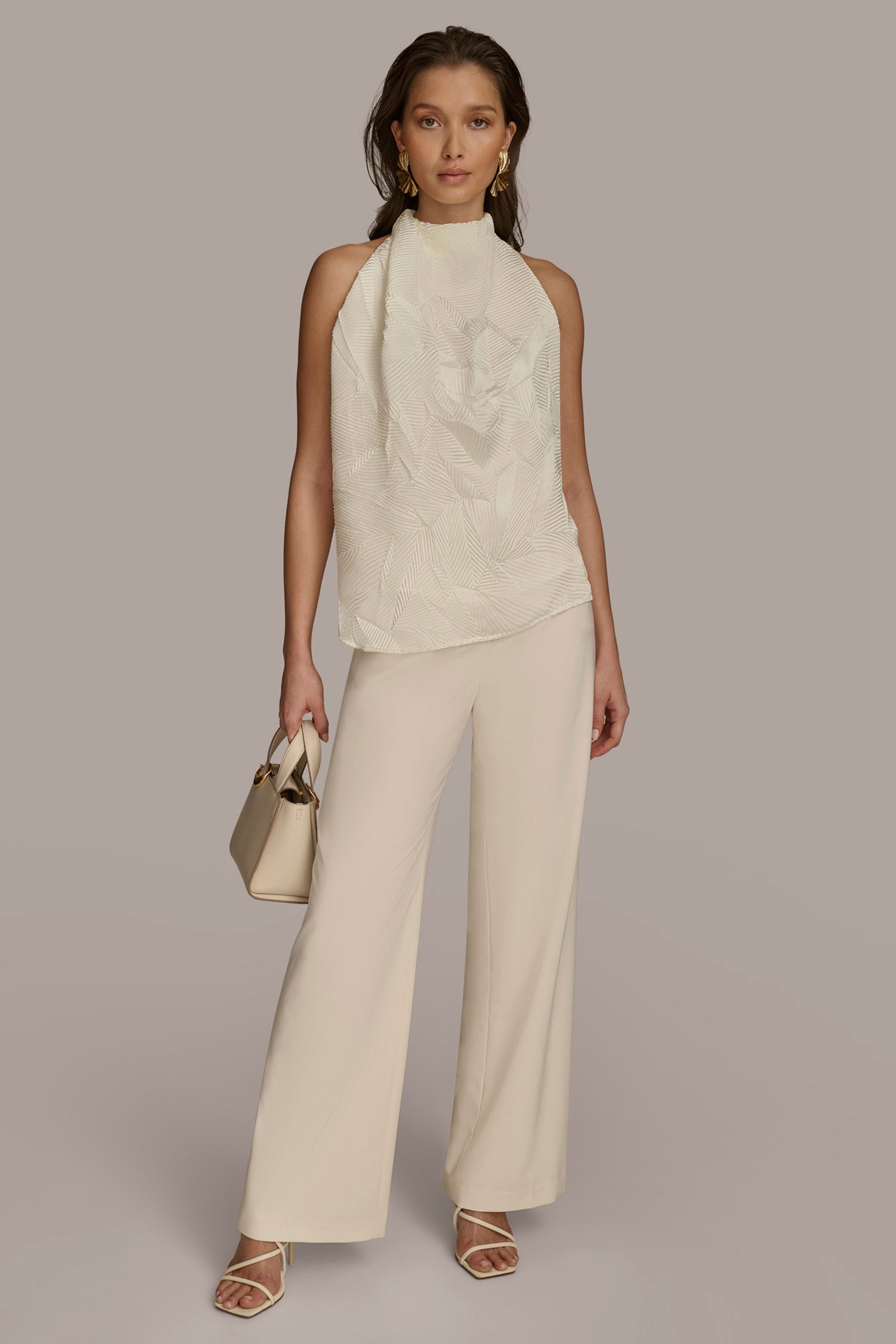 TEXTURED TOP WITH ANGLED HEM VIEW 5 | Last Chance