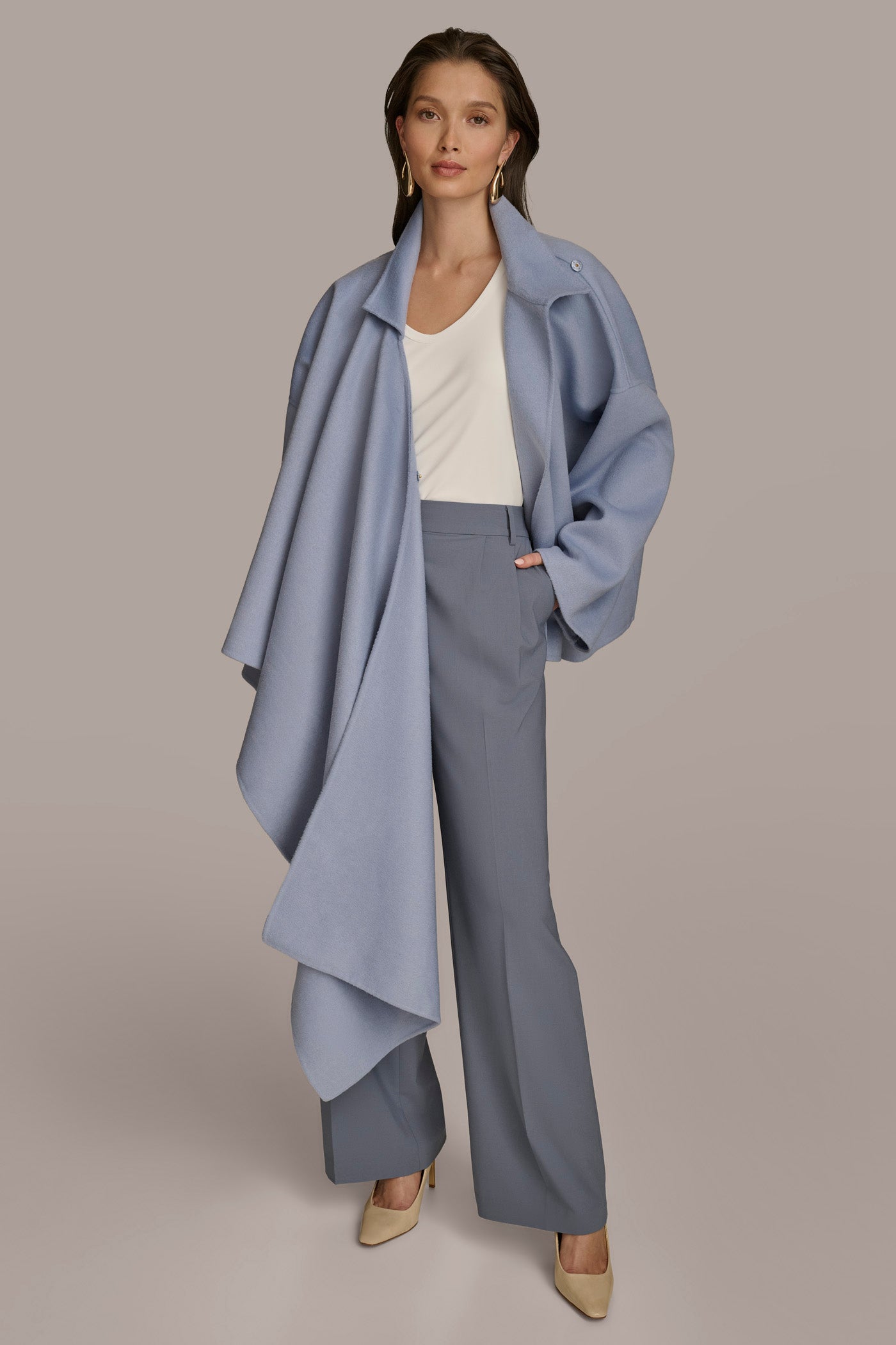 WRAP CAPE SWEATER VIEW 5 | SALE