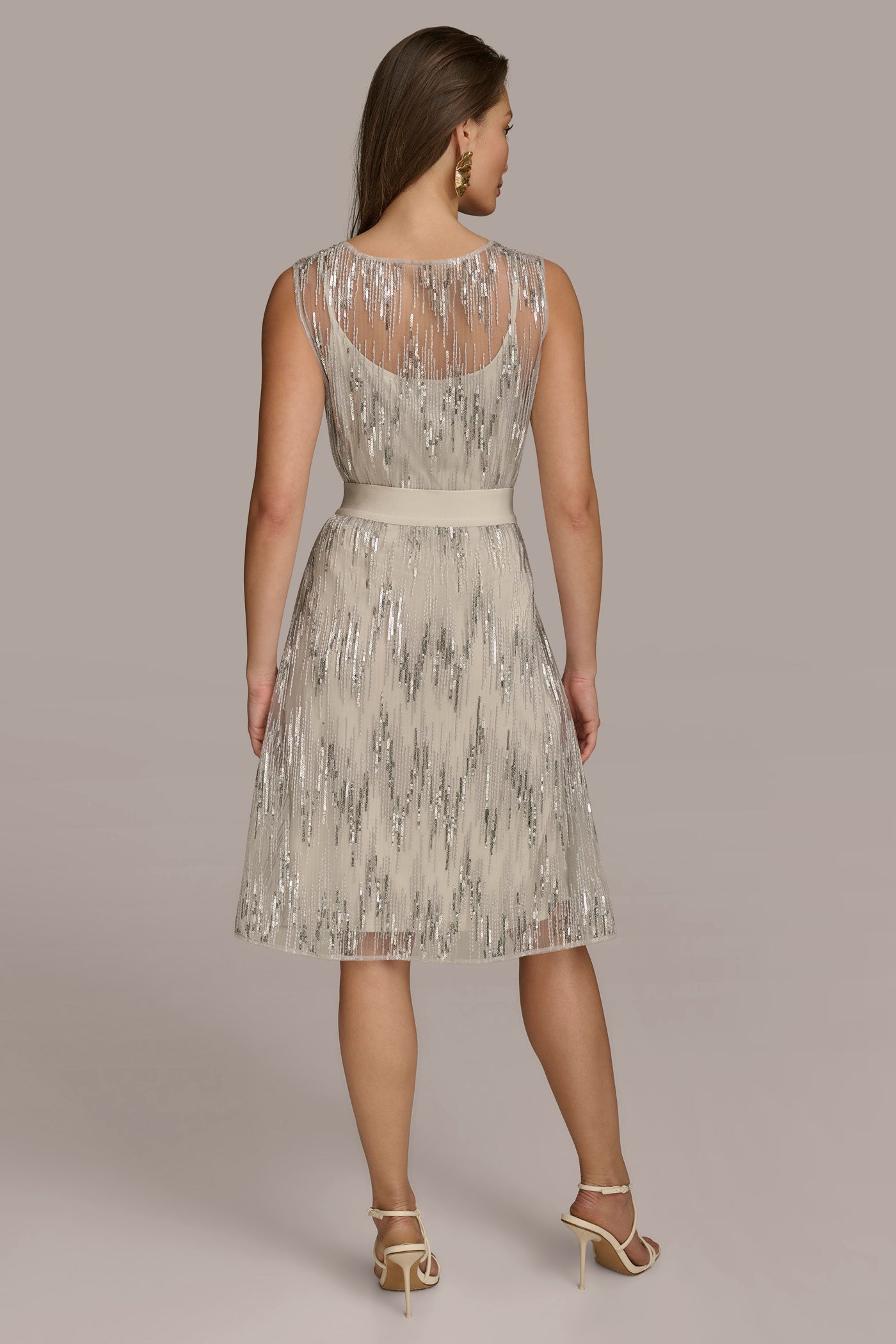 SEQUIN MESH SKIRT VIEW 4 | Last Chance