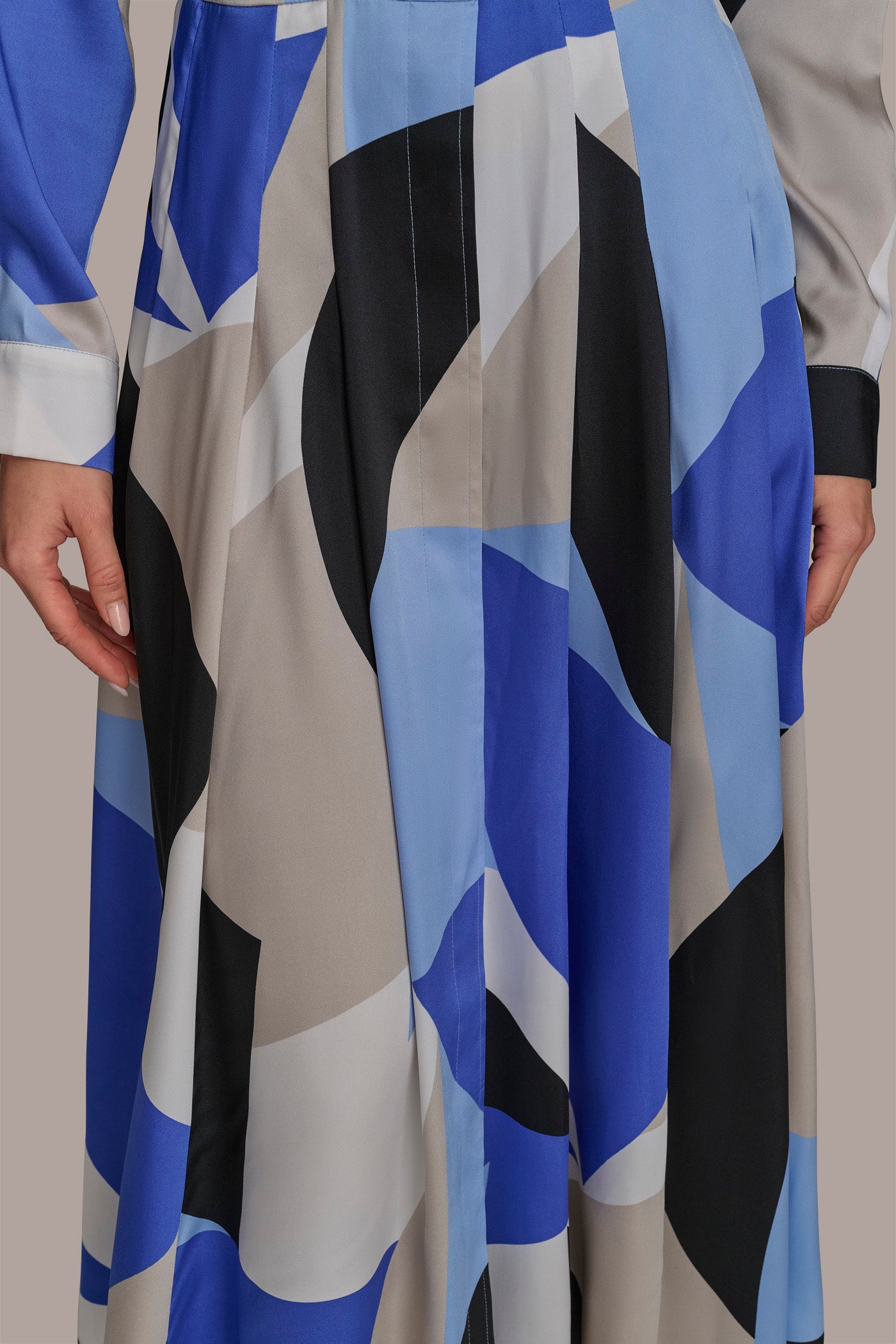 ◆Donna Karan プリントベルテッドシャツドレス Printed Belted Shirt Dress | Shirt Dress | Donna Karan