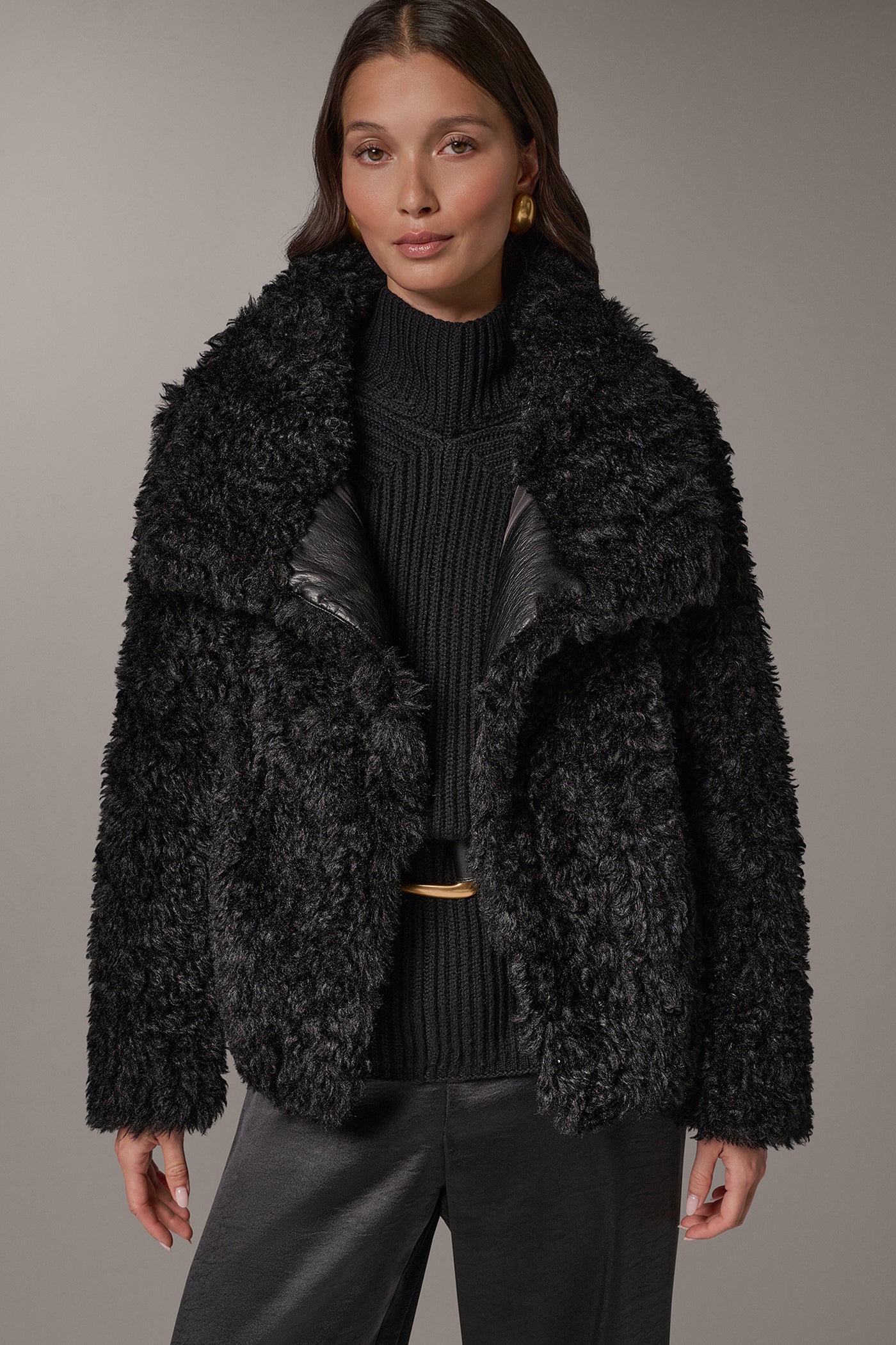 TEDDY FAUX FUR JACKET VIEW 1