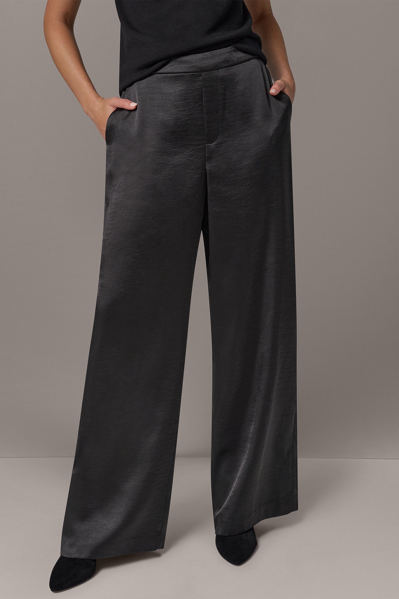 HIGH RISE WIDE LEG PULL-ON PANT VIEW 1