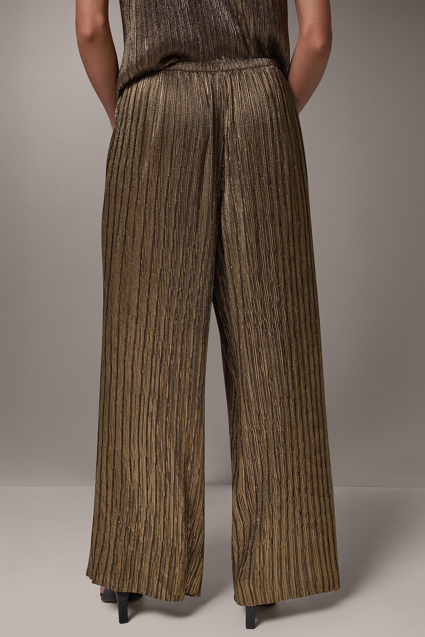 HIGH RISE CRINKLE WIDE LEG PANT VIEW 5