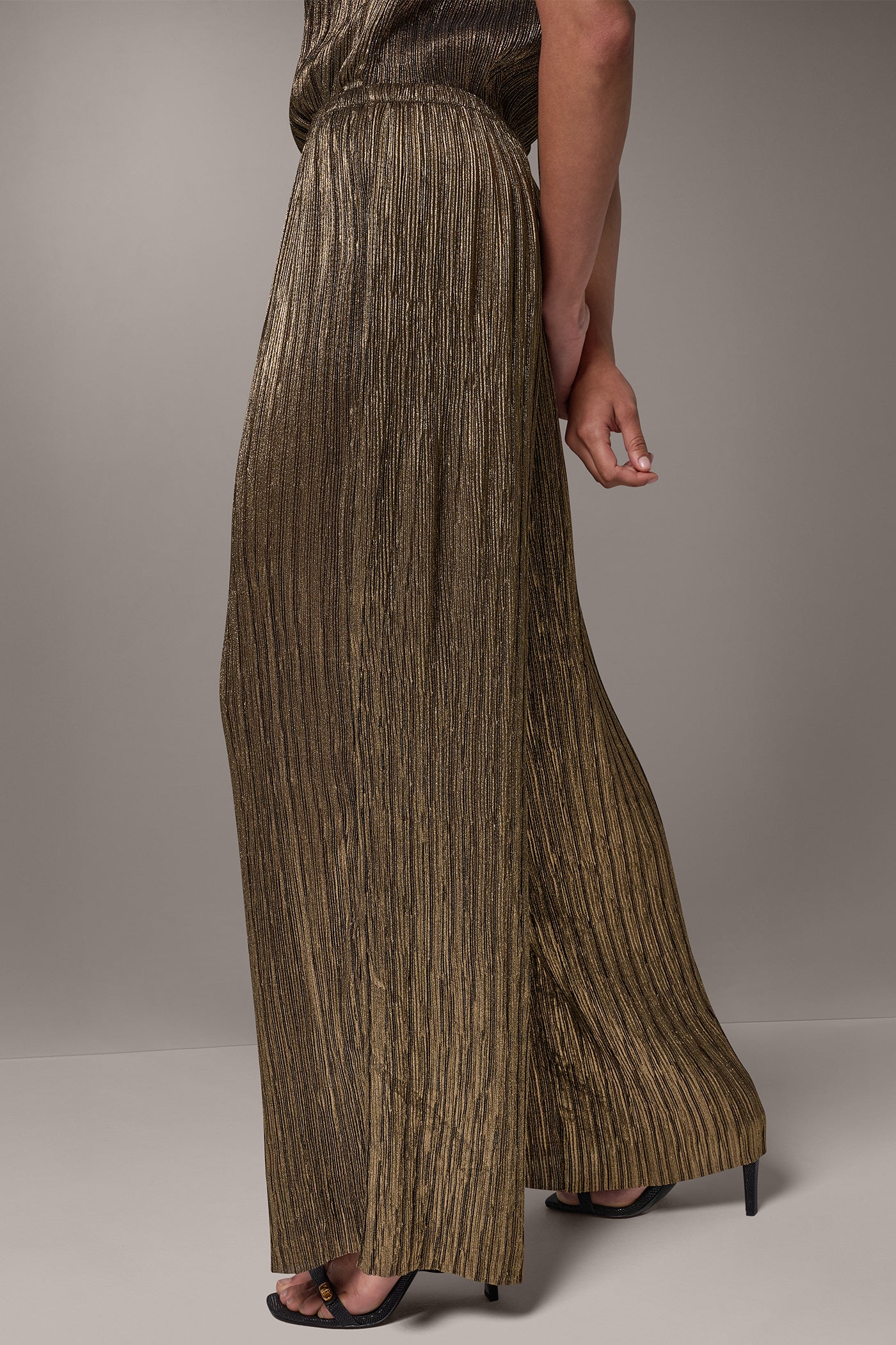 HIGH RISE CRINKLE WIDE LEG PANT VIEW 6