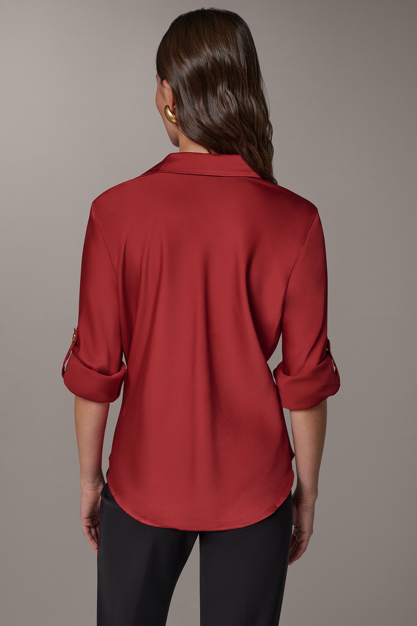 COWL NECK COLLAR TOP VIEW 3