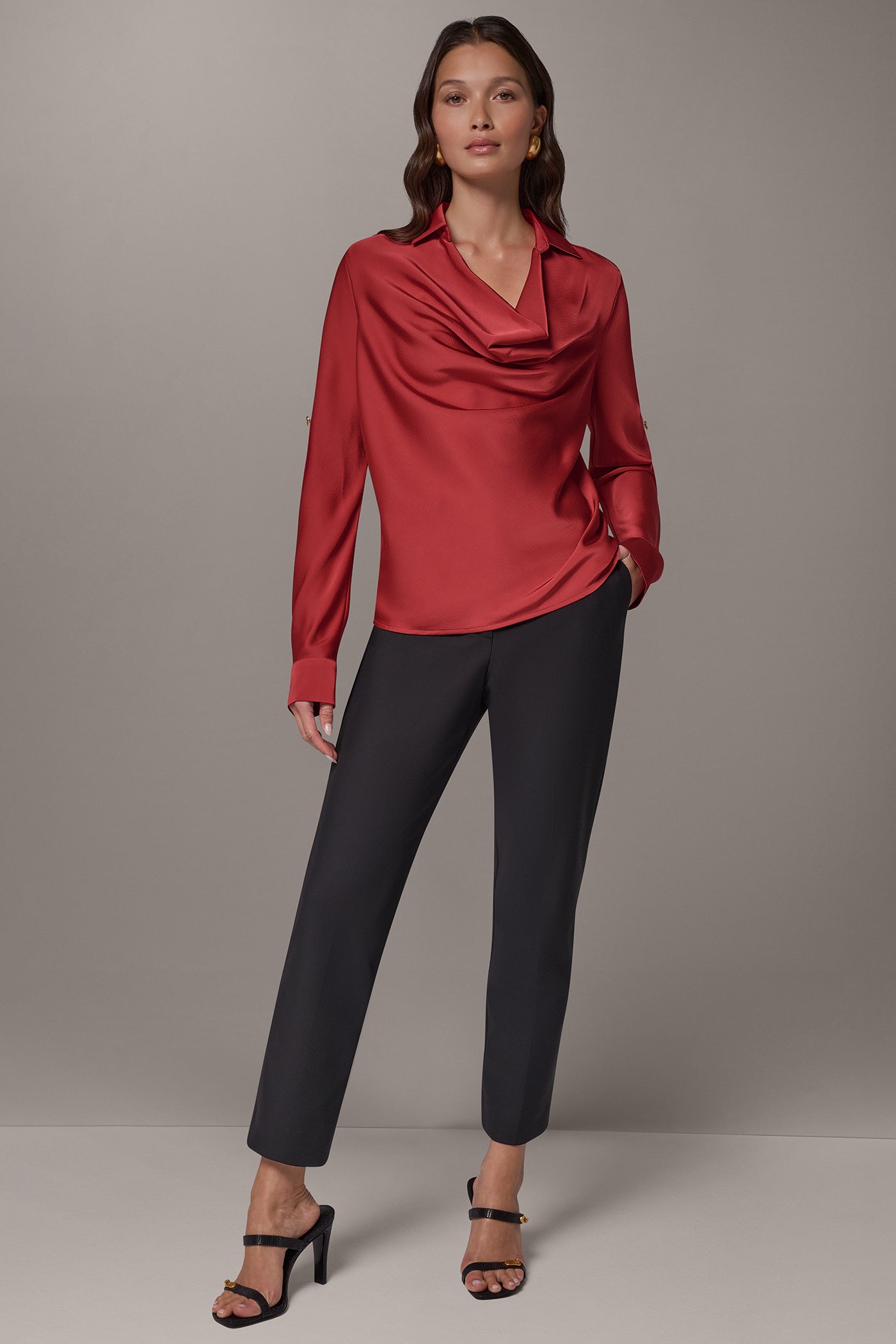 COWL NECK COLLAR TOP VIEW 8