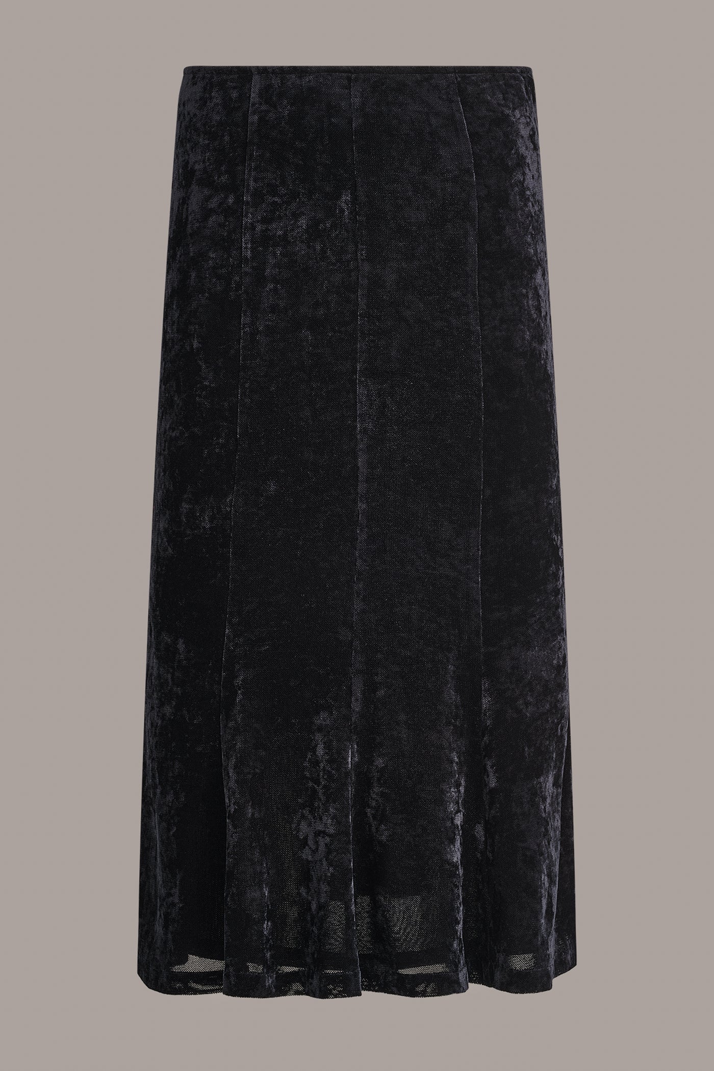 STRETCH VELVET MIDI TRUMPET SKIRT VIEW 14 | Holiday Campaign