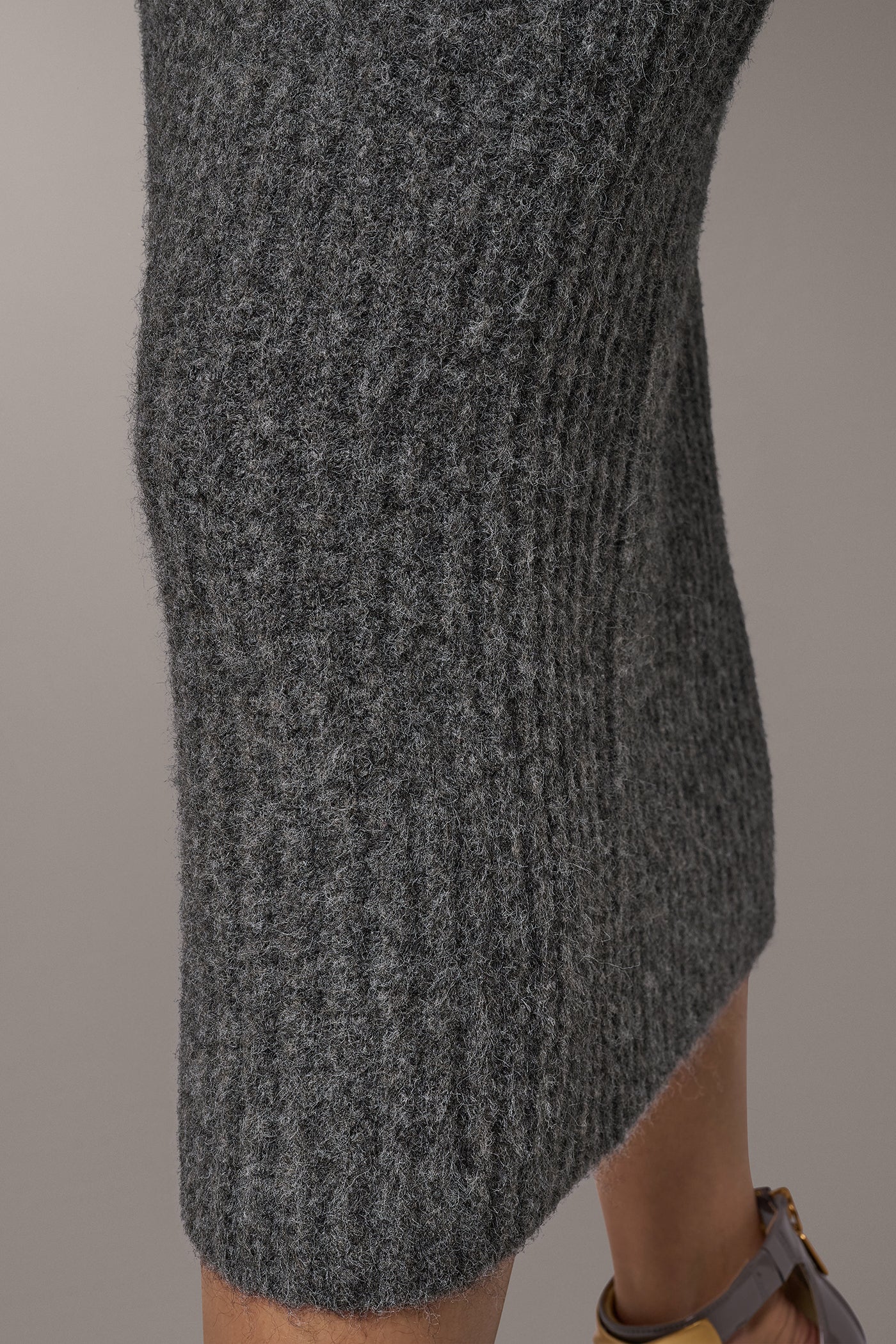 RIB MIDI SWEATER SKIRT VIEW 6