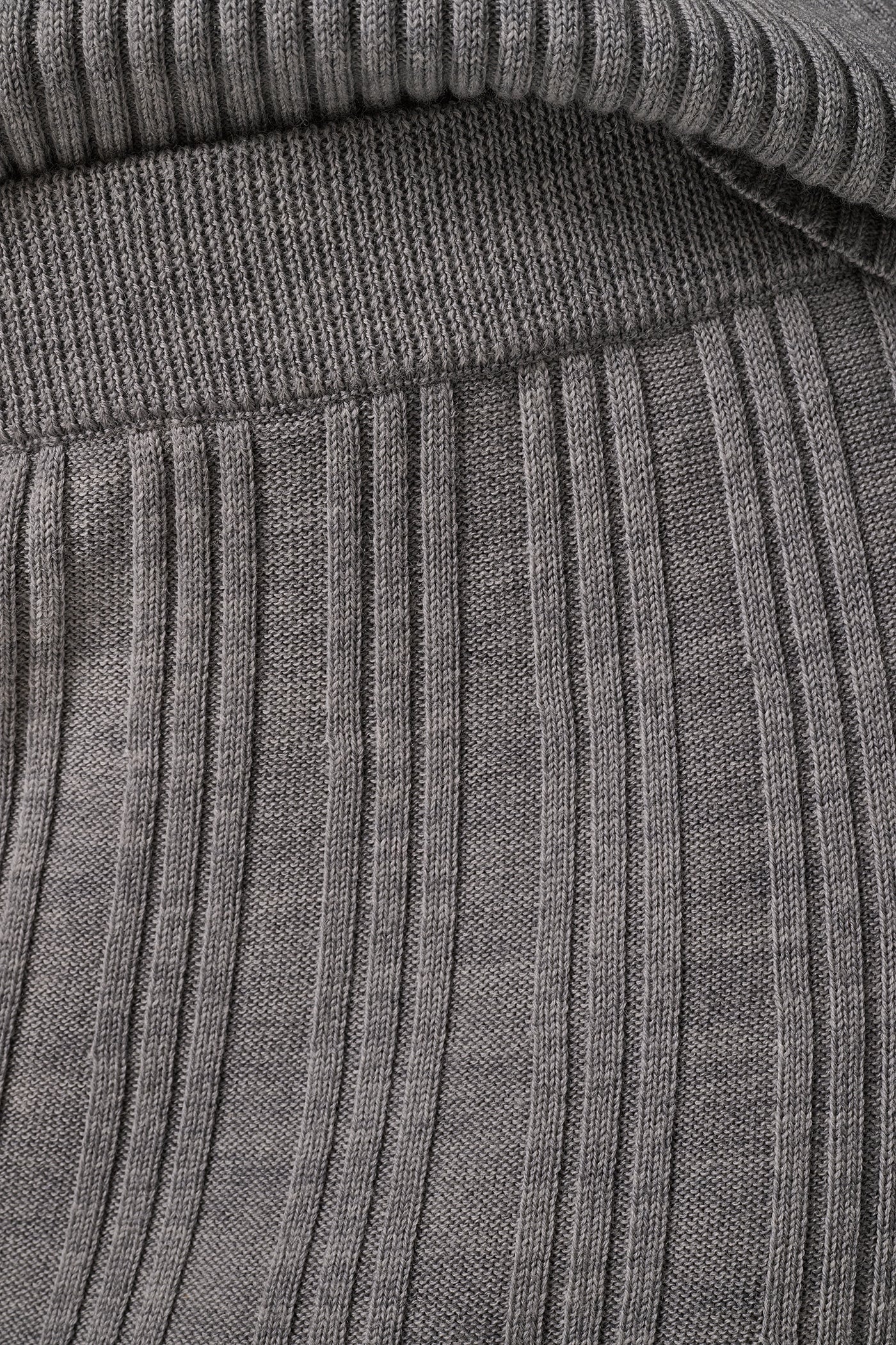 WOOL RIB MIDI SWEATER SKIRT VIEW 4