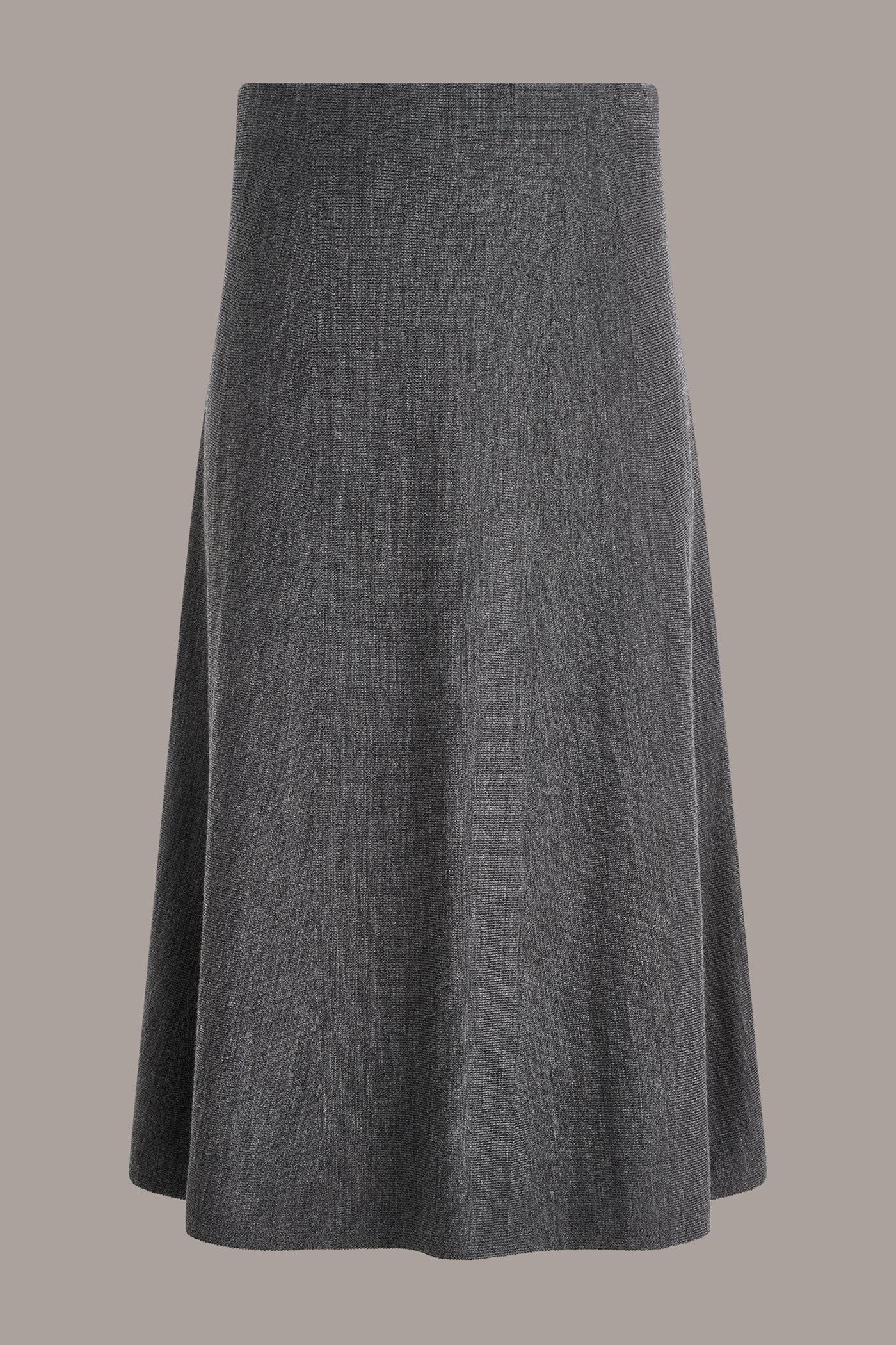 WOOL MIDI A-LINE SWEATER SKIRT VIEW 8