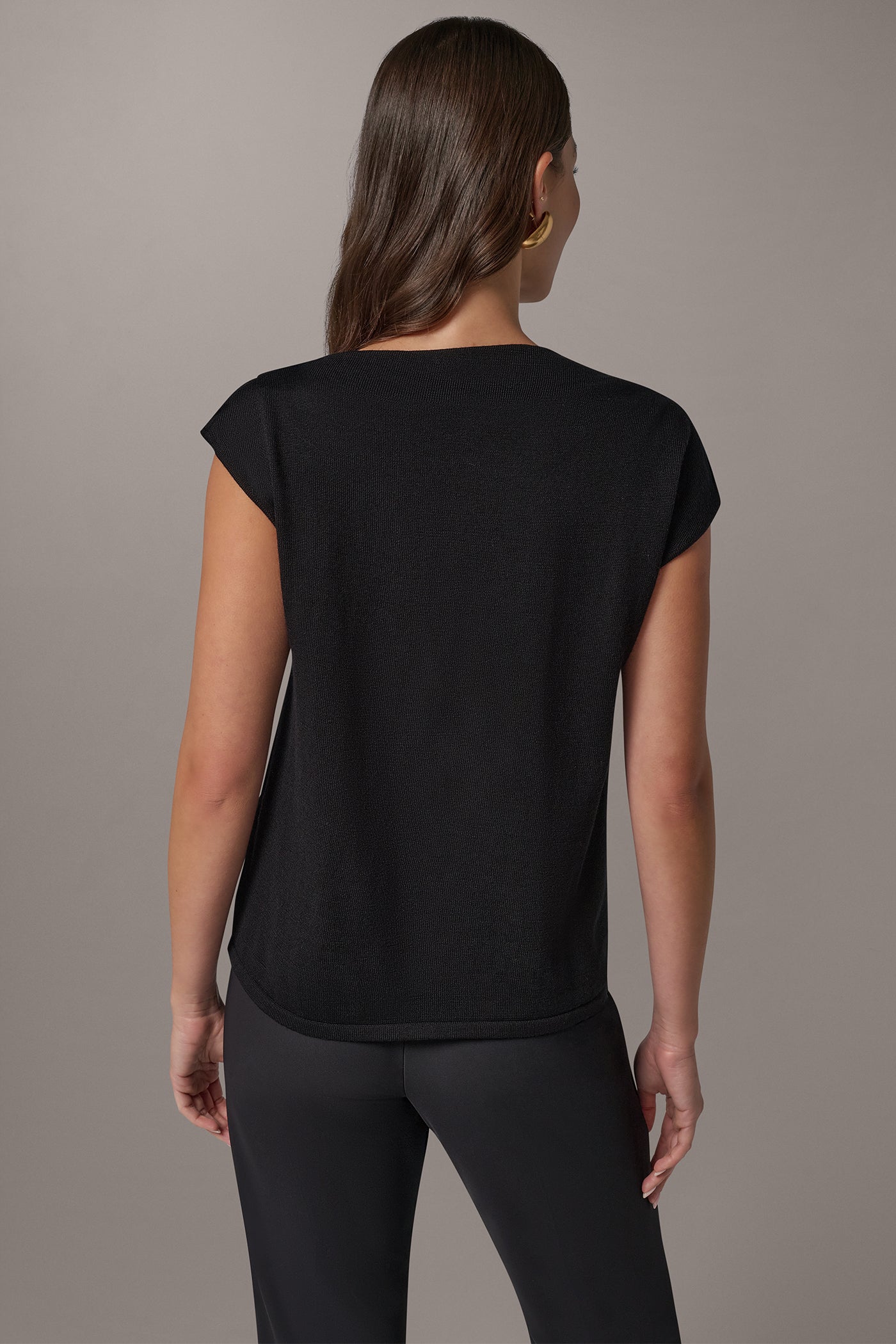 WOOL ASYMMETRIC SLEEVE SWEATER VIEW 3
