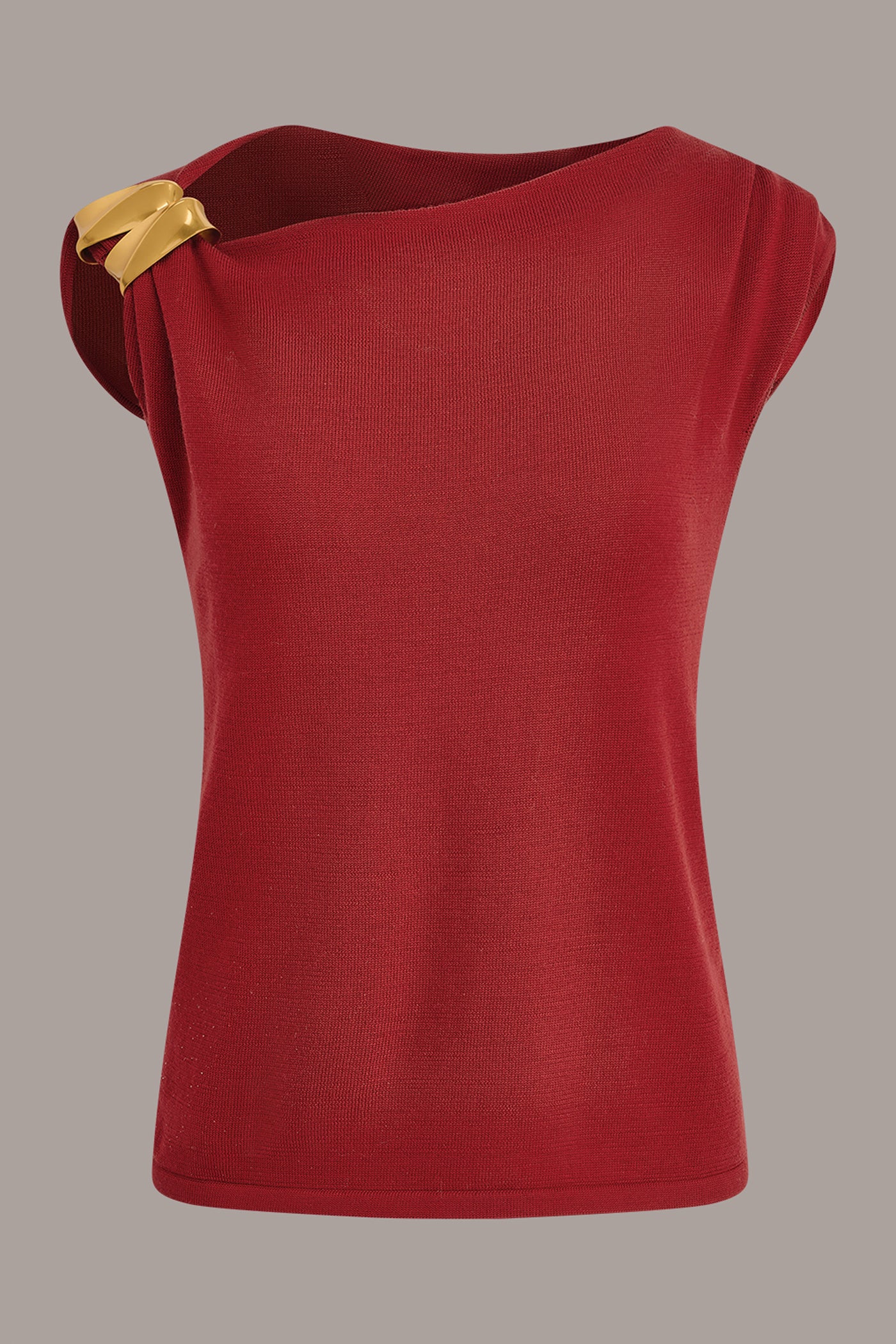 WOOL ASYMMETRIC SLEEVE SWEATER VIEW 8