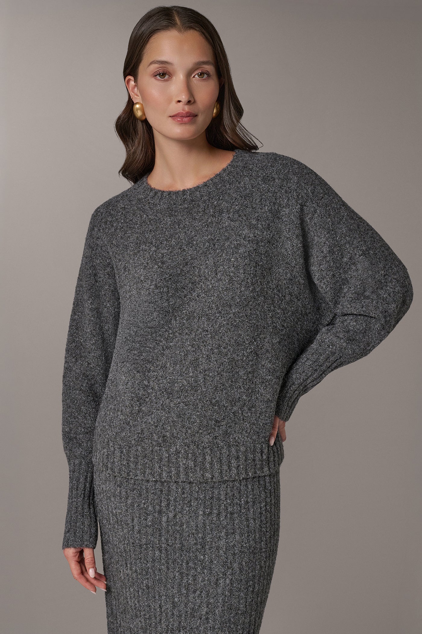 DROP SHOULDER SWEATER VIEW 1